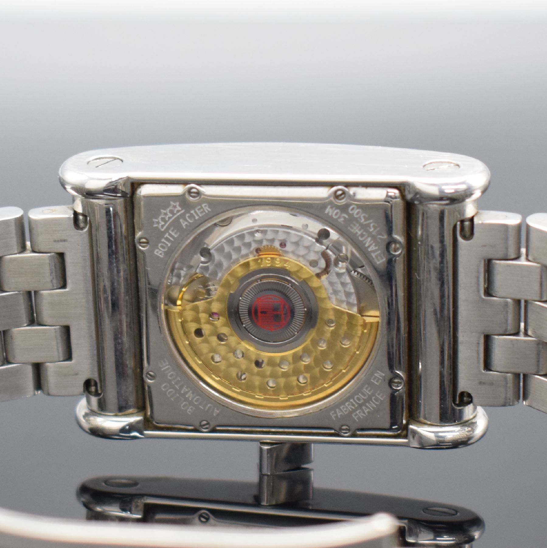 Detail h: ALAIN SILBERSTEIN Bolido ausgefallene & limitierte Herrenarmbanduhr in Stahl, Frankreich verk. lt. beil. Pap. 12/1999, Automatik, auf 500 Stück ...