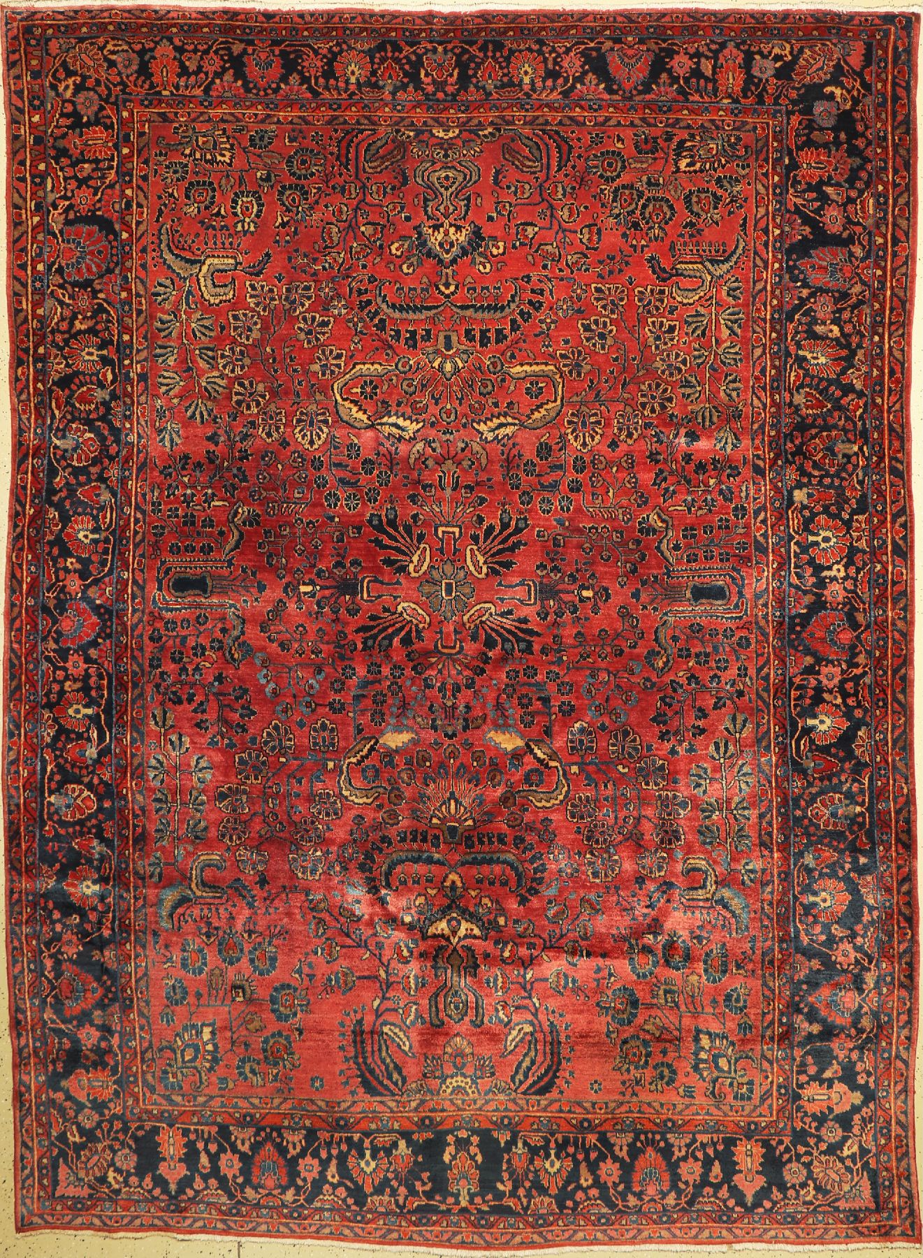 Us Re-Import Sarogh, Persien, um 1930, Korkwolle, ca. 348 x 257 cm, EHZ: 2-3