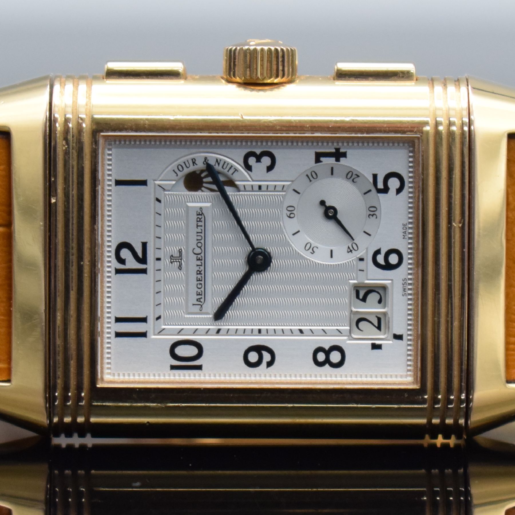 Detail c: Jaeger-LeCoultre Herrenarmbanduhr Reverso Grande GMT in Rosegold 750/000 Referenz Q3022420 / 240.218, Handaufzug, beids. vergl., um 180 Grad drehb. ...
