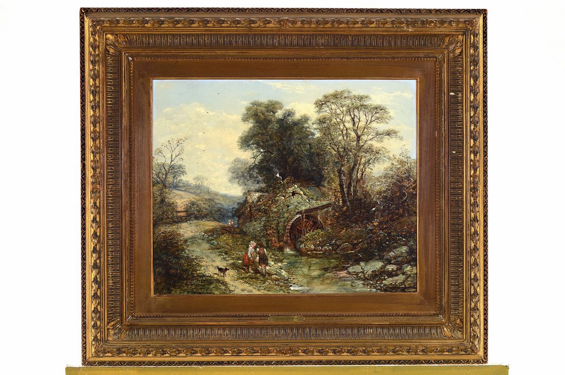 Detail k: Thomas Creswick, 1811 Sheffield - 1869 Bayswater, Studium bei Joseph Vincent Barber, plenair-Landschaftsmaler von Szenerien aus England, Wales u. ...