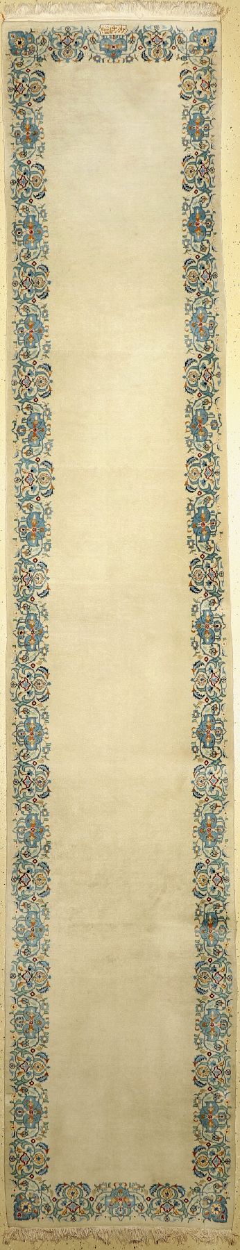 Keschan alt Signiert, (Kaschani), Persien, ca. 50 Jahre, Wolle auf Baumwolle, ca. 508 x 90 cm, EHZ: 2-3