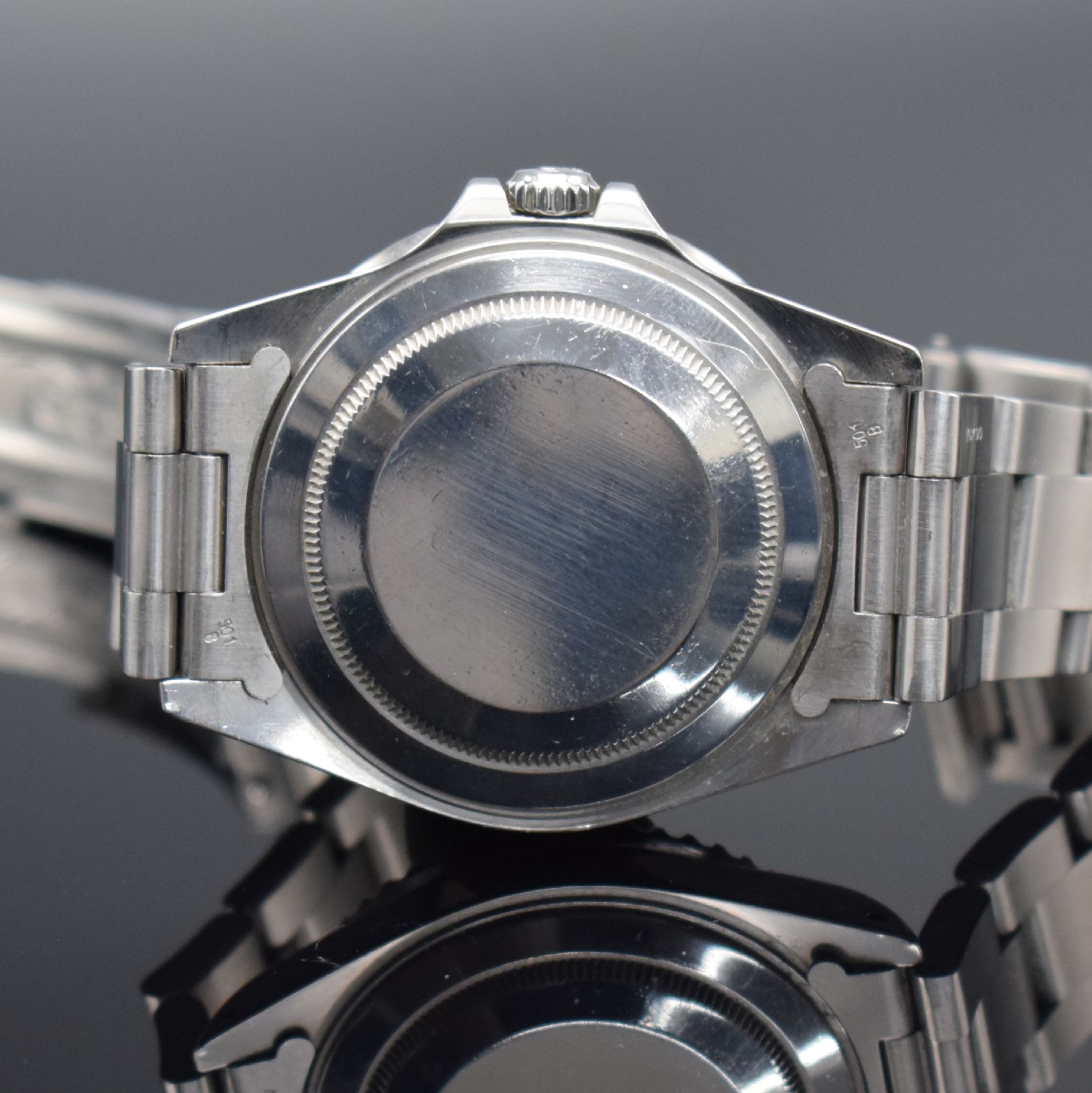 Detail j: ROLEX Herrenarmbanduhr Oyster Perpetual Date GMT-Master II Referenz 16710, Automatik, Schweiz um 2000, A-Serie, Chronometer der Superlative in ...