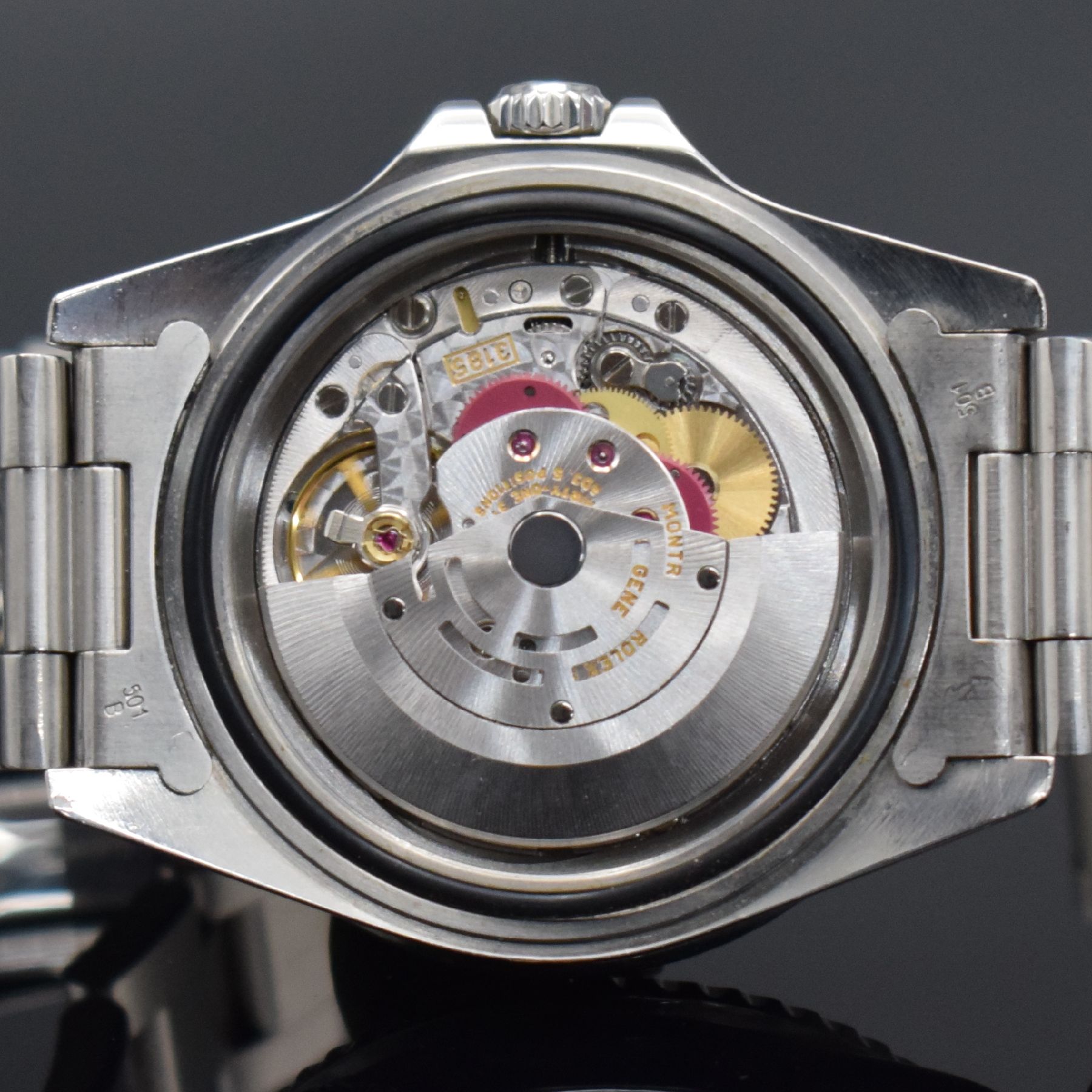 Detail k: ROLEX Herrenarmbanduhr Oyster Perpetual Date GMT-Master II Referenz 16710, Automatik, Schweiz um 2000, A-Serie, Chronometer der Superlative in ...