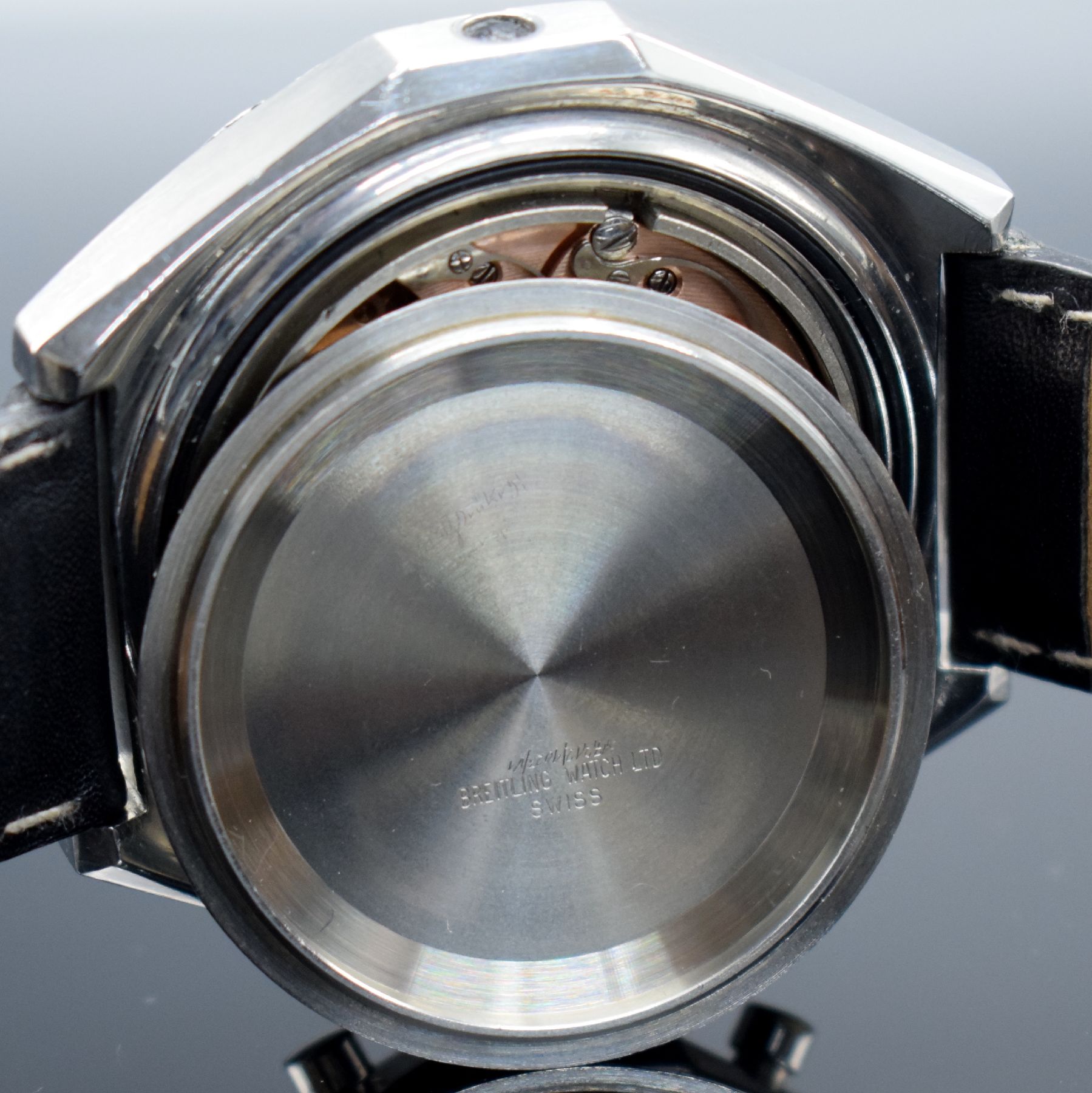 Detail m: BREITLING Schaltradchronograph Navitimer, Handaufzug, Schweiz um 1967, Ref. 0816, Edelstahl, verschr. Boden ber., Außenkranz zur Zahlenkoordination ...