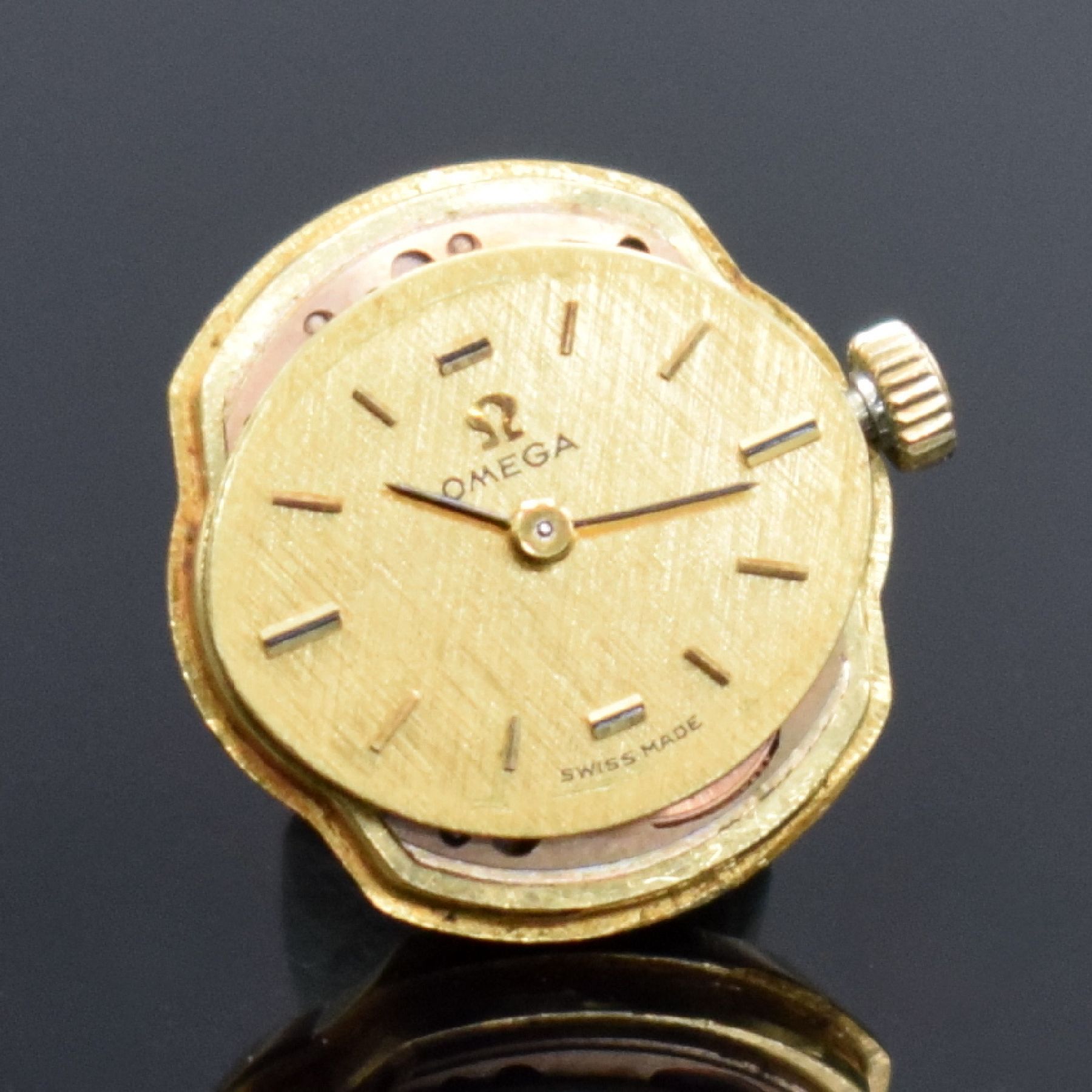 Detail i: OMEGA Rocaille D´Or feine und ausgefallene Damenarmbanduhr in GG 750/000 Referenz 7-8202, Handaufzug, Schweiz um 1969, Design von Gilbert Albert, ...