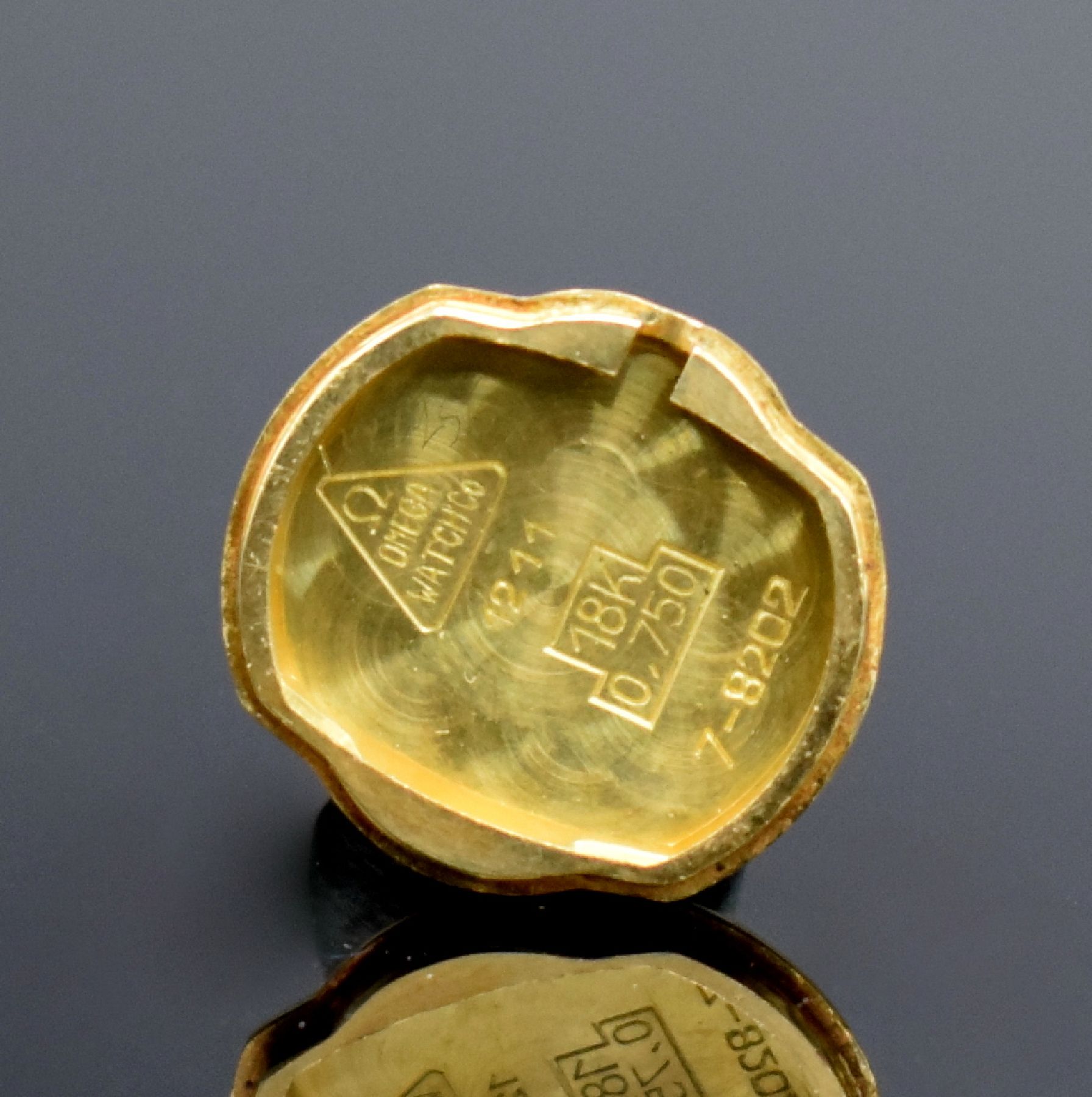 Detail k: OMEGA Rocaille D´Or feine und ausgefallene Damenarmbanduhr in GG 750/000 Referenz 7-8202, Handaufzug, Schweiz um 1969, Design von Gilbert Albert, ...