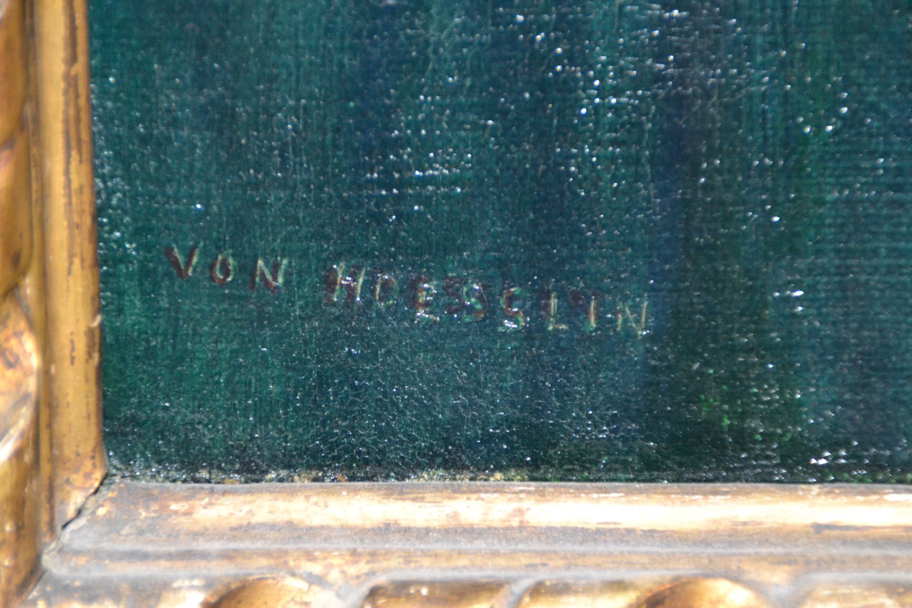 Detail c: Georg(e) von Hoesslin, 1851 Budapest - 1923 München, in Amerika aufgewachsen, ab 1871 Studium an der Kunstgewerbeschule u. Akademie München, ...