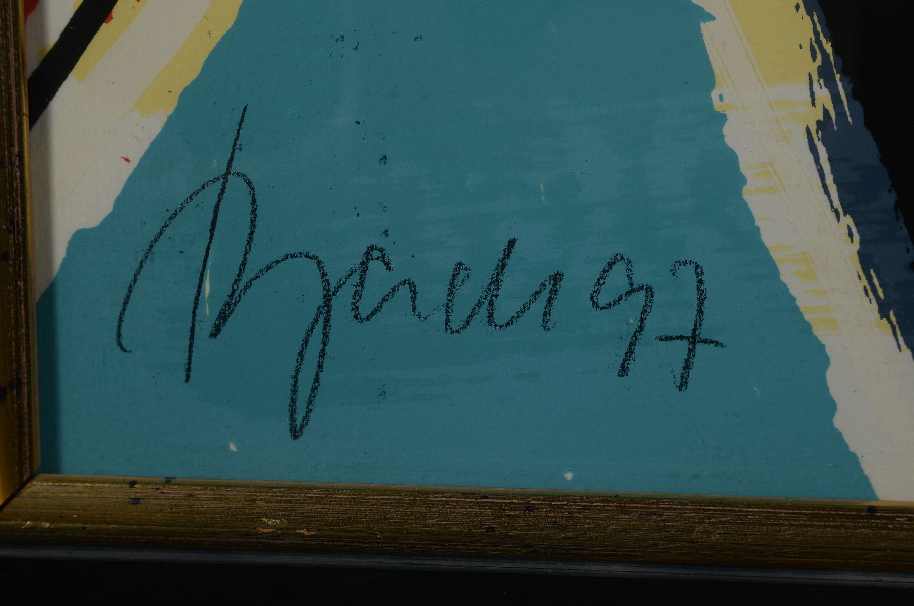 Detail a: Elvira Bach, geb. 1951 Nauenhain, Studium an der Glasfachschule Hadamar u. an der Hochschule der Bildenden Künste Berlin, Meisterschülerin von Hann ...