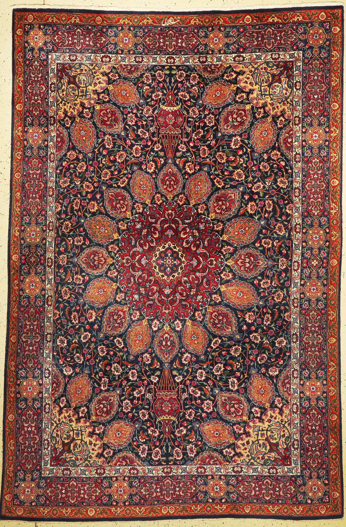 Täbriz Sheik Safi Muster, (Sheshkalani), Persien, um 1950, Wolle auf Baumwolle, ca. 300x 200 cm, EHZ: 2