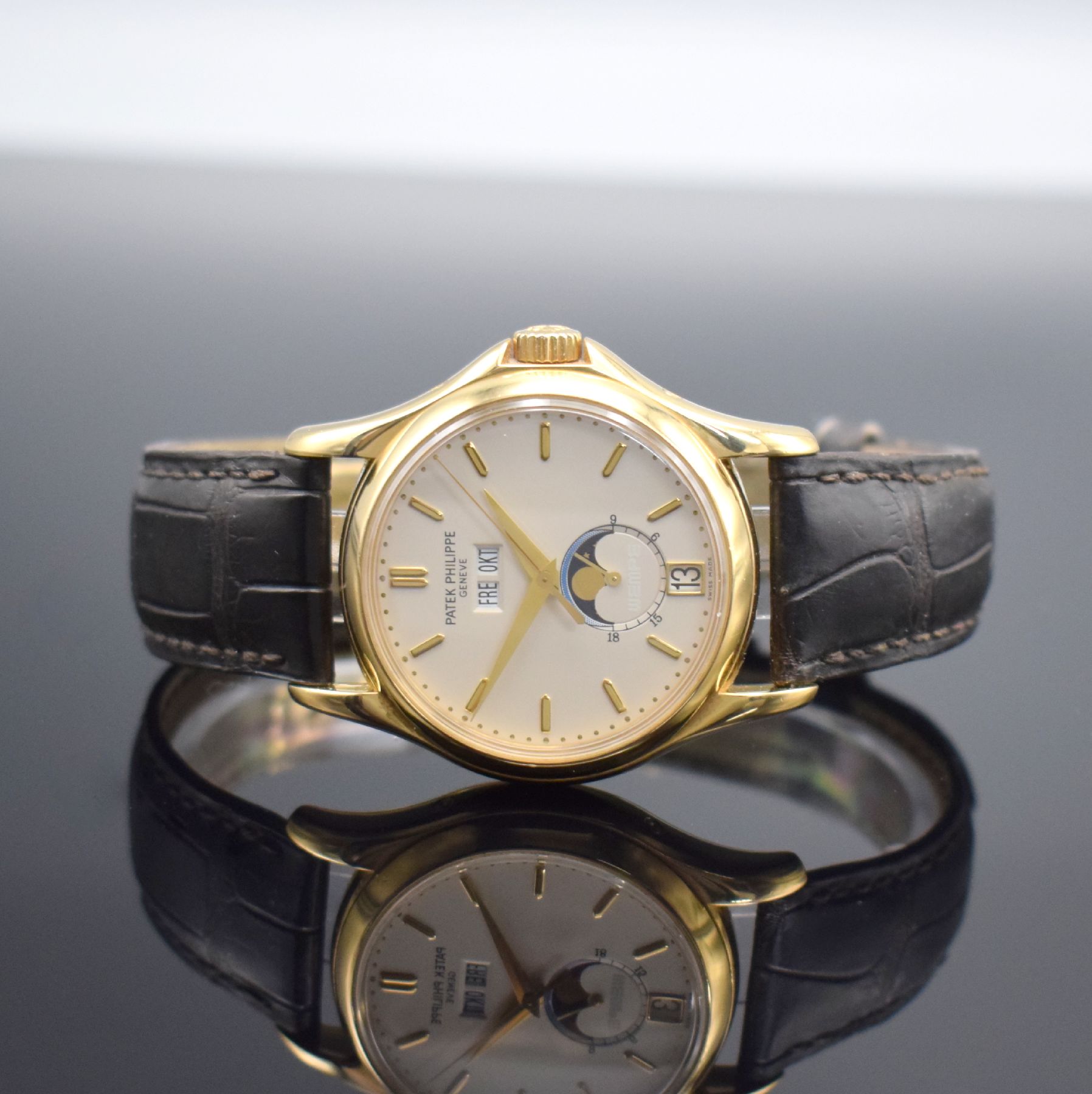 PATEK PHILIPPE hochfeiner und extrem seltener, astronomischer Jahreskalender Sondermodell Wempe W125 Referenz 5125J-001 in GG 750/000,Automatik, ...