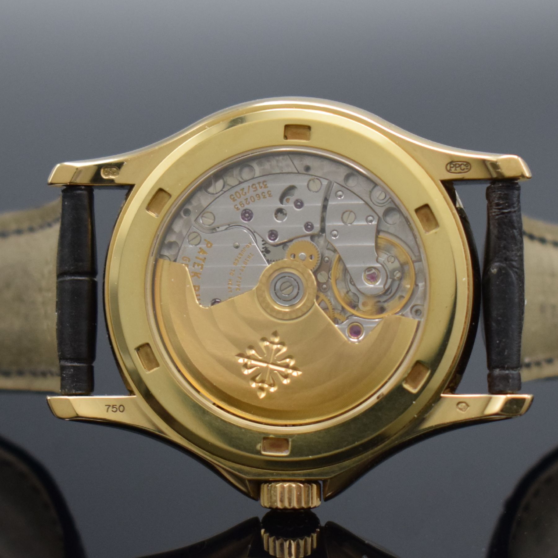 Detail k: PATEK PHILIPPE hochfeiner und extrem seltener, astronomischer Jahreskalender Sondermodell Wempe W125 Referenz 5125J-001 in GG 750/000,Automatik, ...