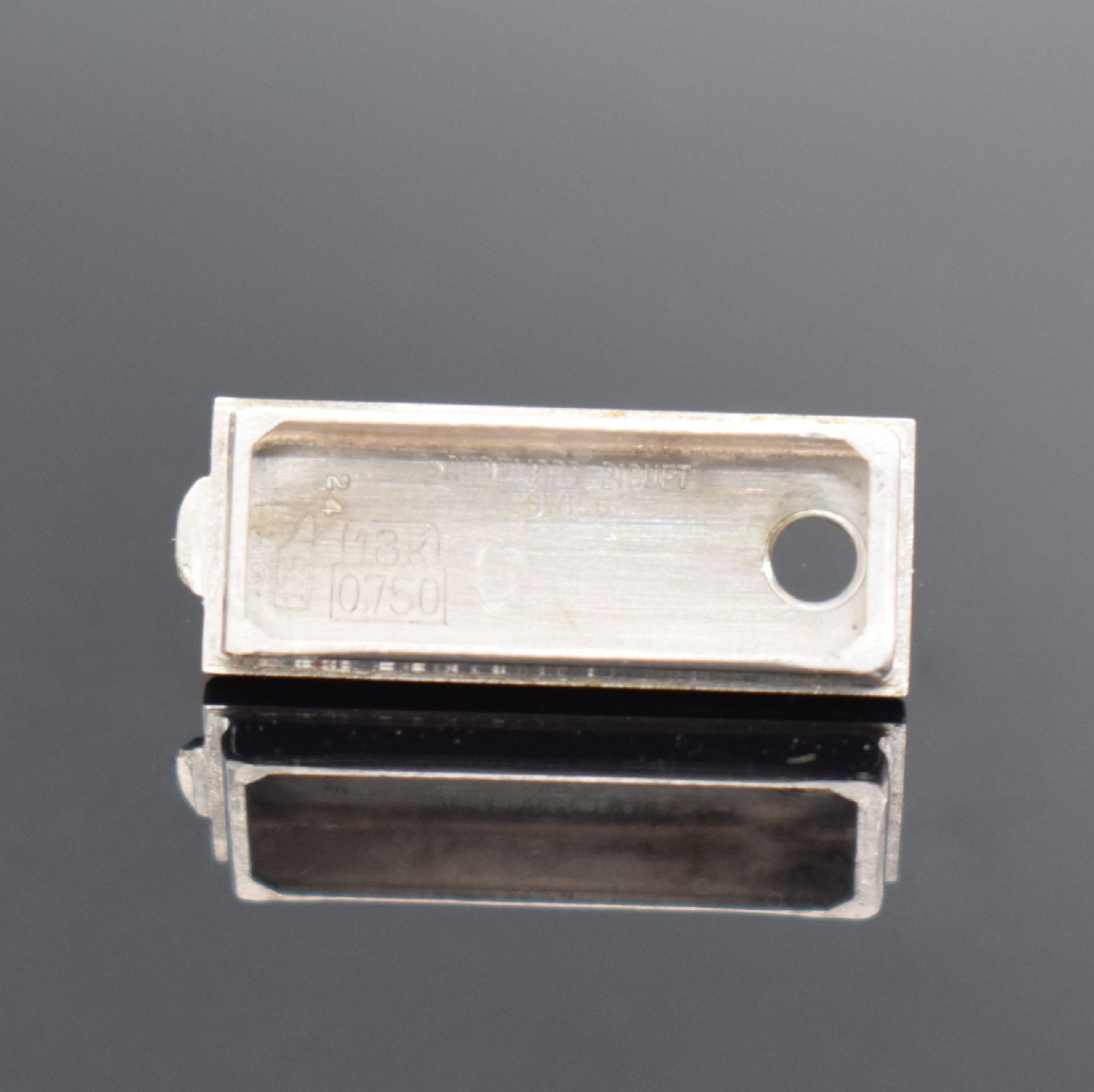 Detail p: AUDEMARS PIGUET feine & sehr seltene, elegante Damenarmbanduhr in WG 750/000 mit Kaliber 2005, Schweiz um 1966, Handaufzug sog. Backwinder, Boden ...
