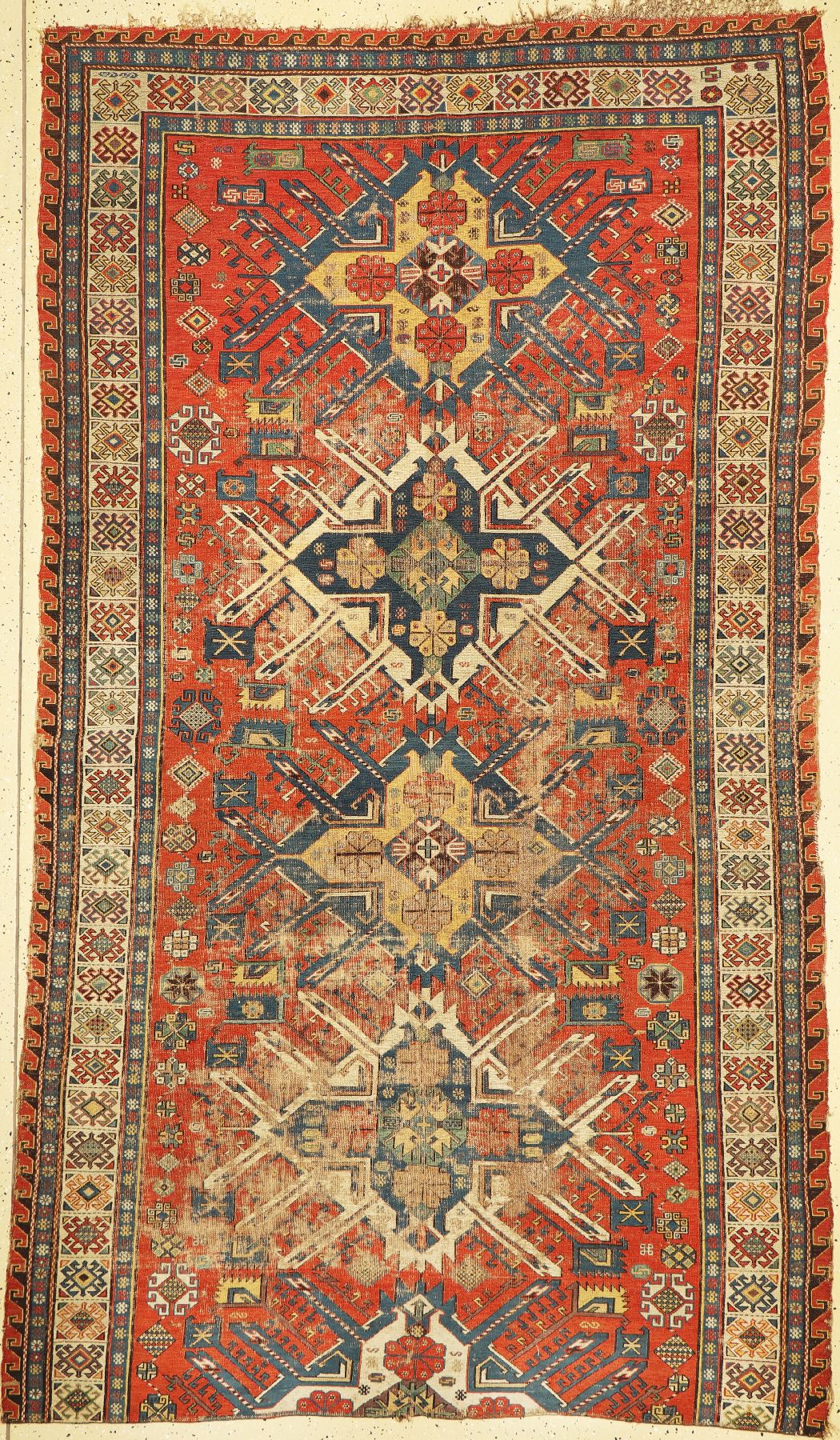 Sumakh antik(Fragment), Kaukasus, um 1900, Wolle auf Wolle, ca. 280 x 163 cm, EHZ: 4