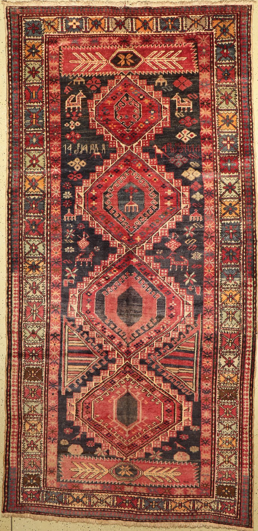 Armenischer Kazak, Kaukasus, um 1950, Wolleauf Baumwolle, ca. 320 x 155 cm, EHZ: 2-3