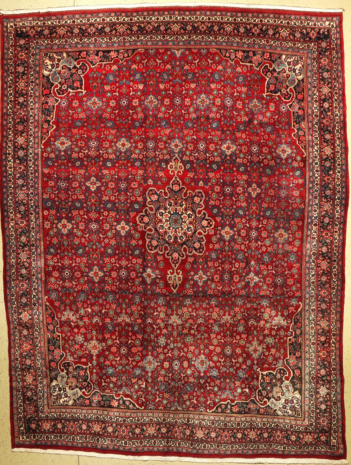 Bidjar Kork alt, Persien, um 1950, Korkwolle, ca. 393 x 296 cm, EHZ: 2