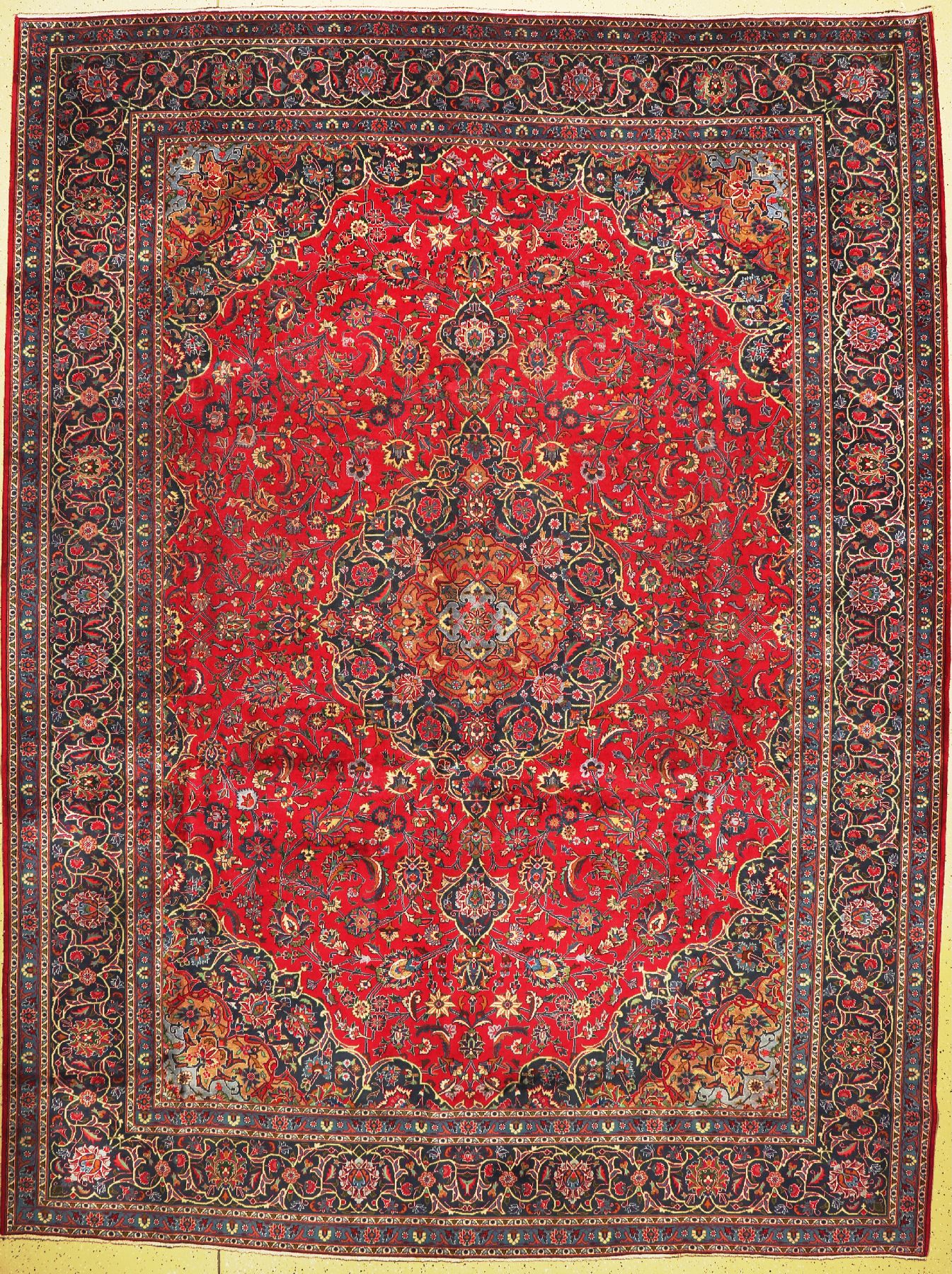 Kaschmar Kork, Persien, ca. 60 Jahre, Korkwolle, ca. 397 x 300 cm, EHZ: 2, (restauriert)