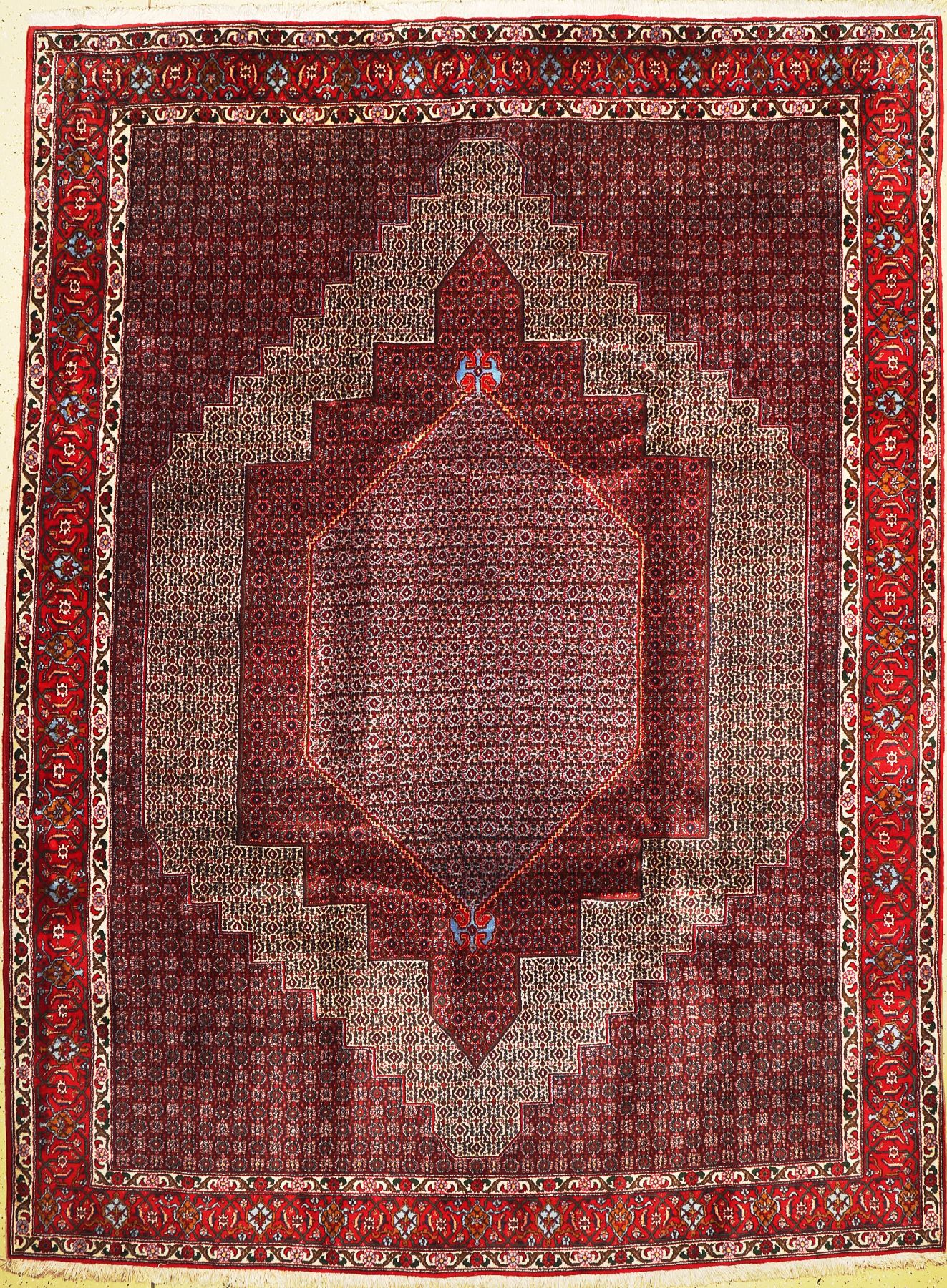 Senneh Kork, Persien, ca. 50 Jahre, Korkwolle, ca. 337 x 248 cm, EHZ: 2