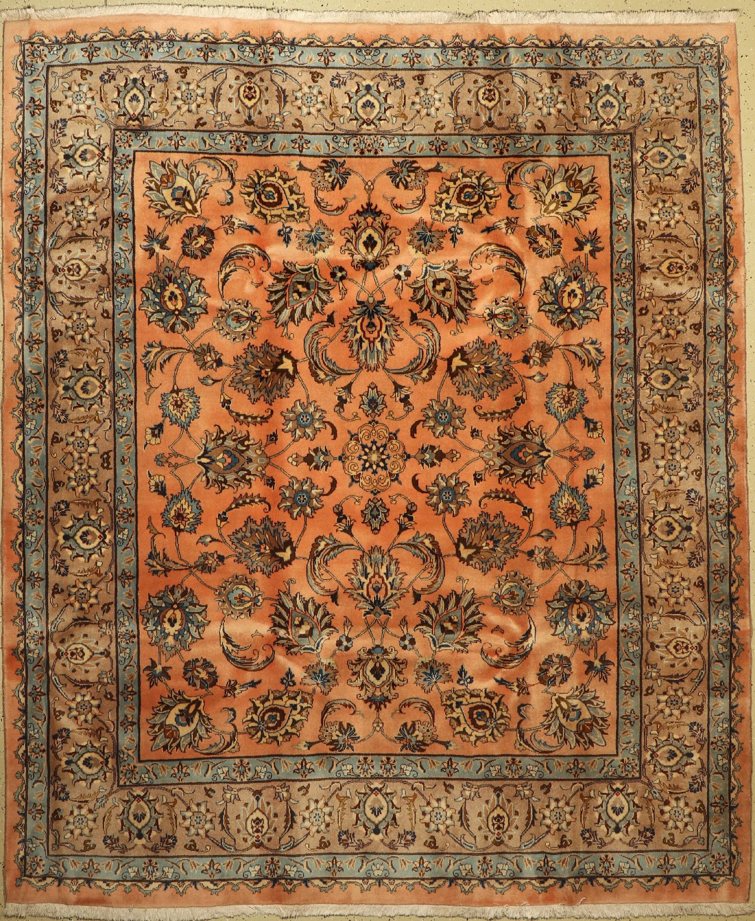 Kaschmar Kork, Persien, ca. 50 Jahre, Korkwolle, ca. 290 x 247 cm, EHZ: 2