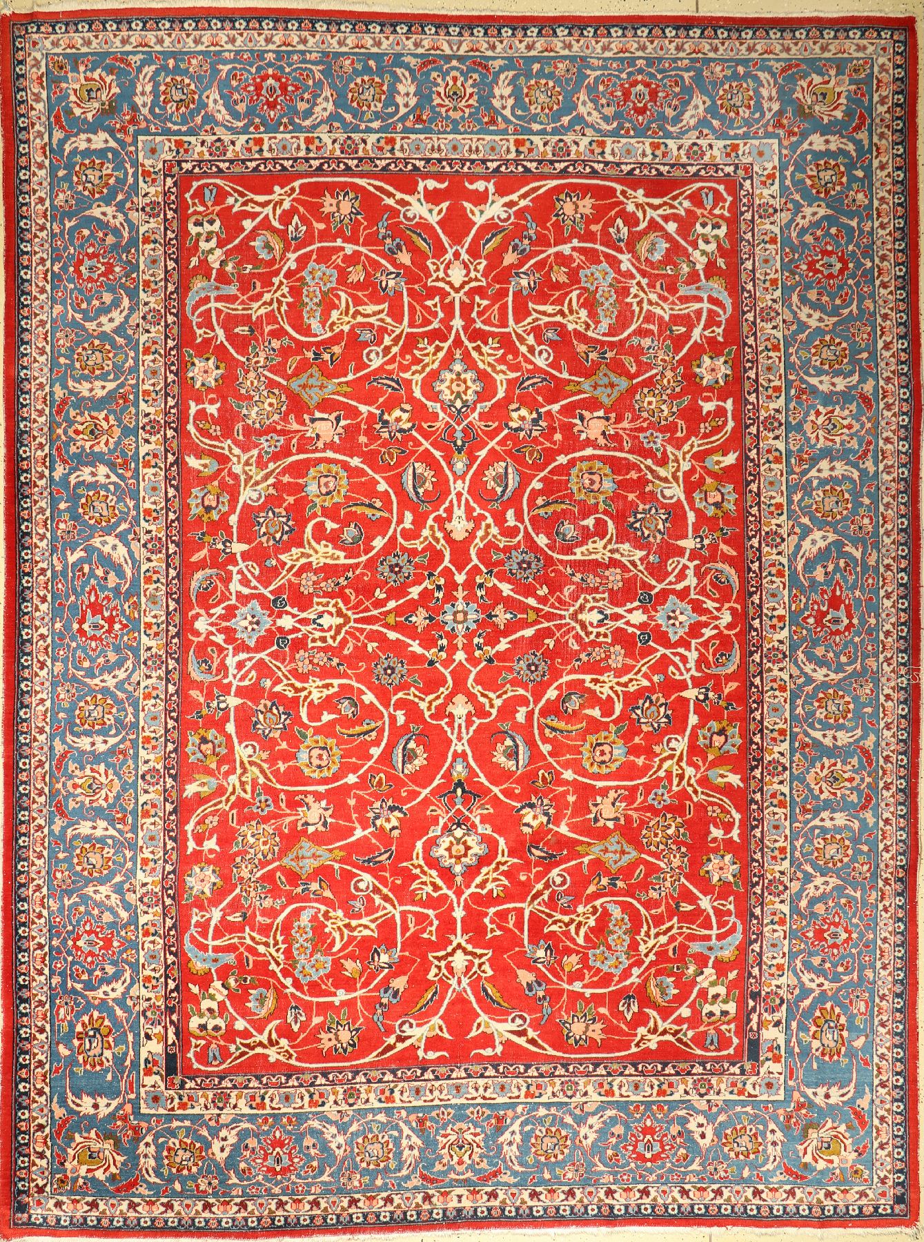 Najafabad alt, Persien, um 1960, Wolle auf Baumwolle, ca. 355 x 265 cm, EHZ: 3-4