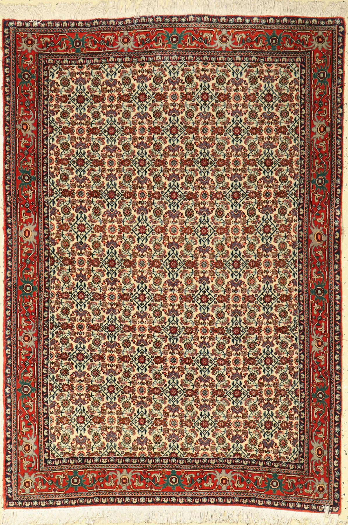 Bidjar Kork fein, Persien, ca. 50 Jahre, Korkwolle, ca. 159 x 110 cm, EHZ: 2