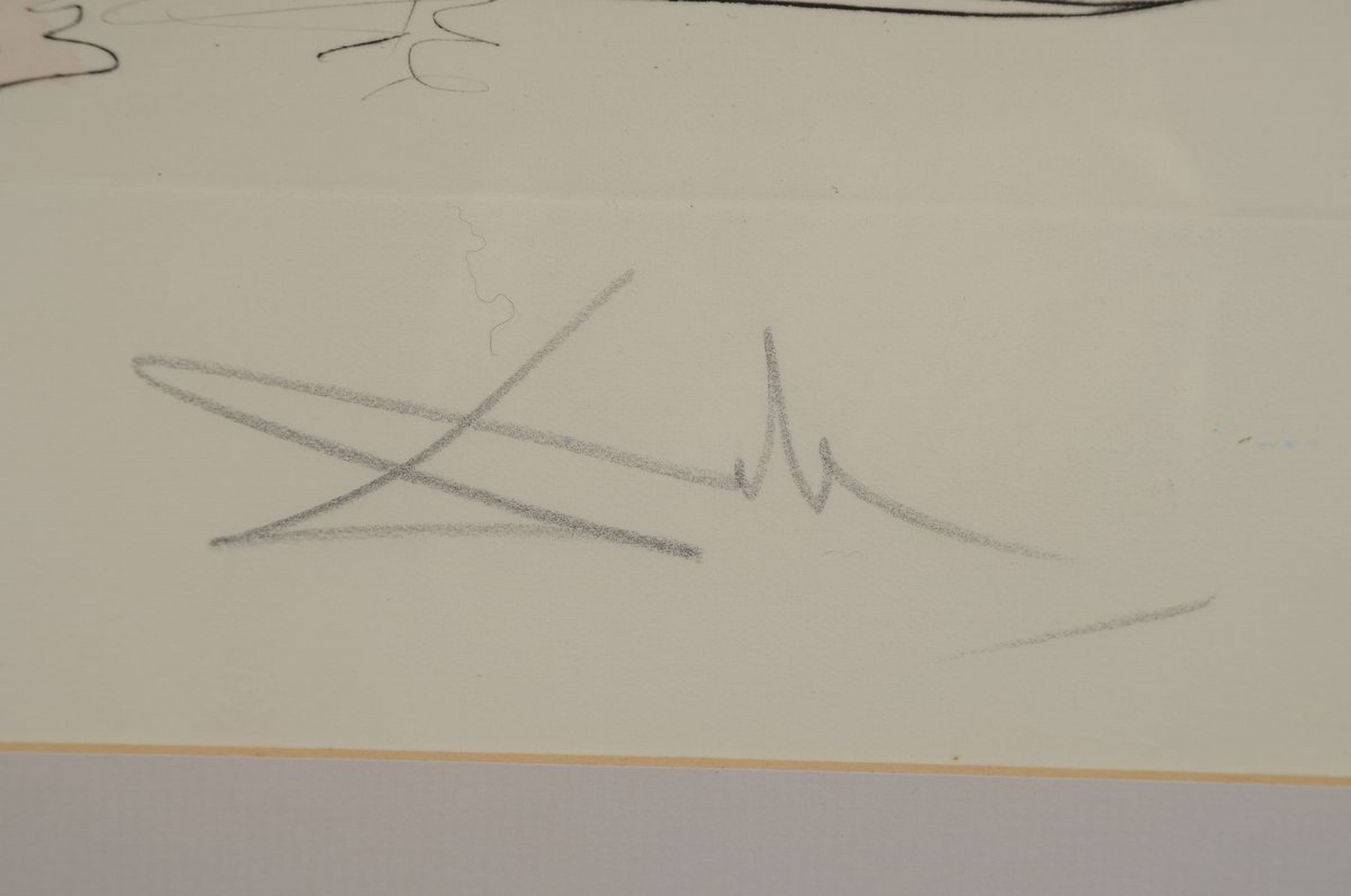 Detail c: Salvador Dali, 1904-1989, "L' Academie de Paris" (1971), Ed. 139/250, rechts unten signiert, Farbradierung auf Bütten, Verlag Amiel, ...