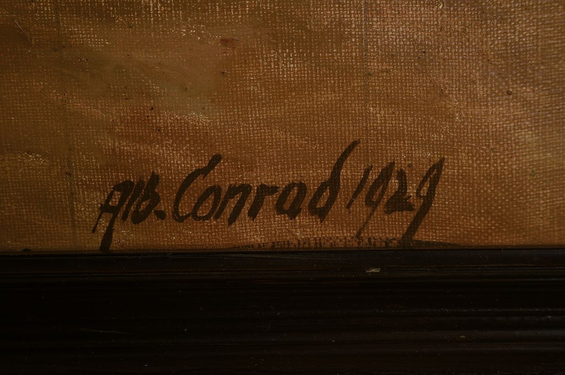Detail a: Albert Conrad, 1837-1887, Beduinenreiter, Öl/Lwd, rechts unten signiert und dat. 1929, ca. 75x100cm, R. ca. 89x114cm