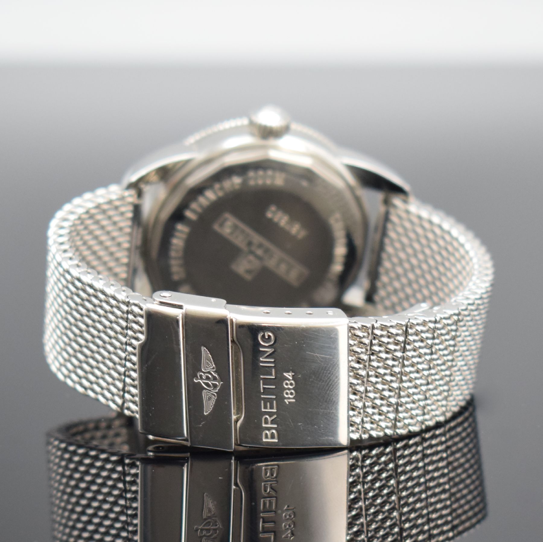 Detail b: BREITLING Super Ocean Heritage 38 Chronometer Armbanduhr Referenz A37320, Schweiz um 2010, Edelstahl inkl. Edelstahlband m. Faltschl., Saphirglas ...