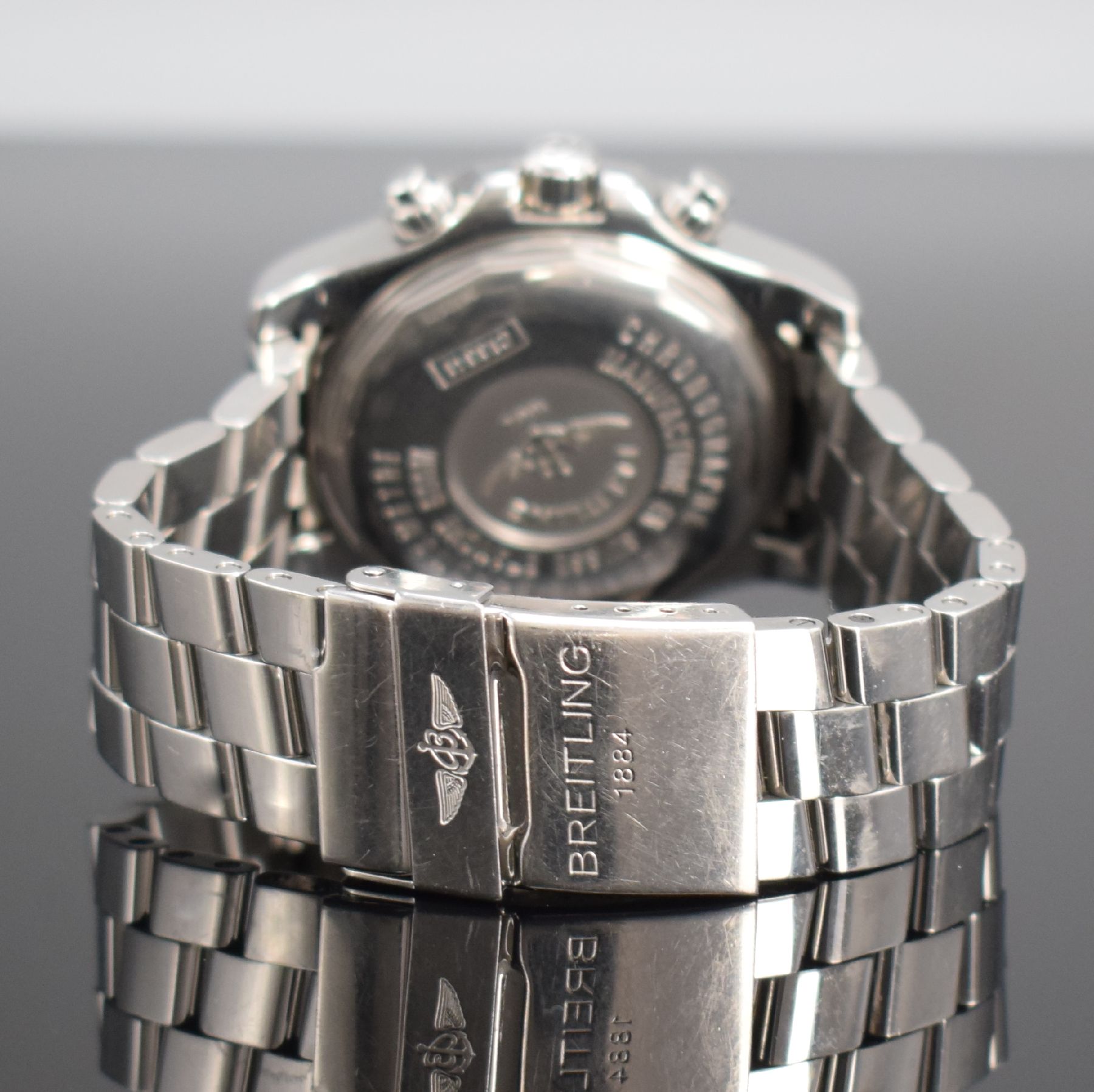 Detail b: BREITLING Super Ocean Chronograph II Referenz C13341, Automatik, Schweiz um 2012, Chronometer in Edelstahl/Gold kombiniert inkl. Gliederband m. ...
