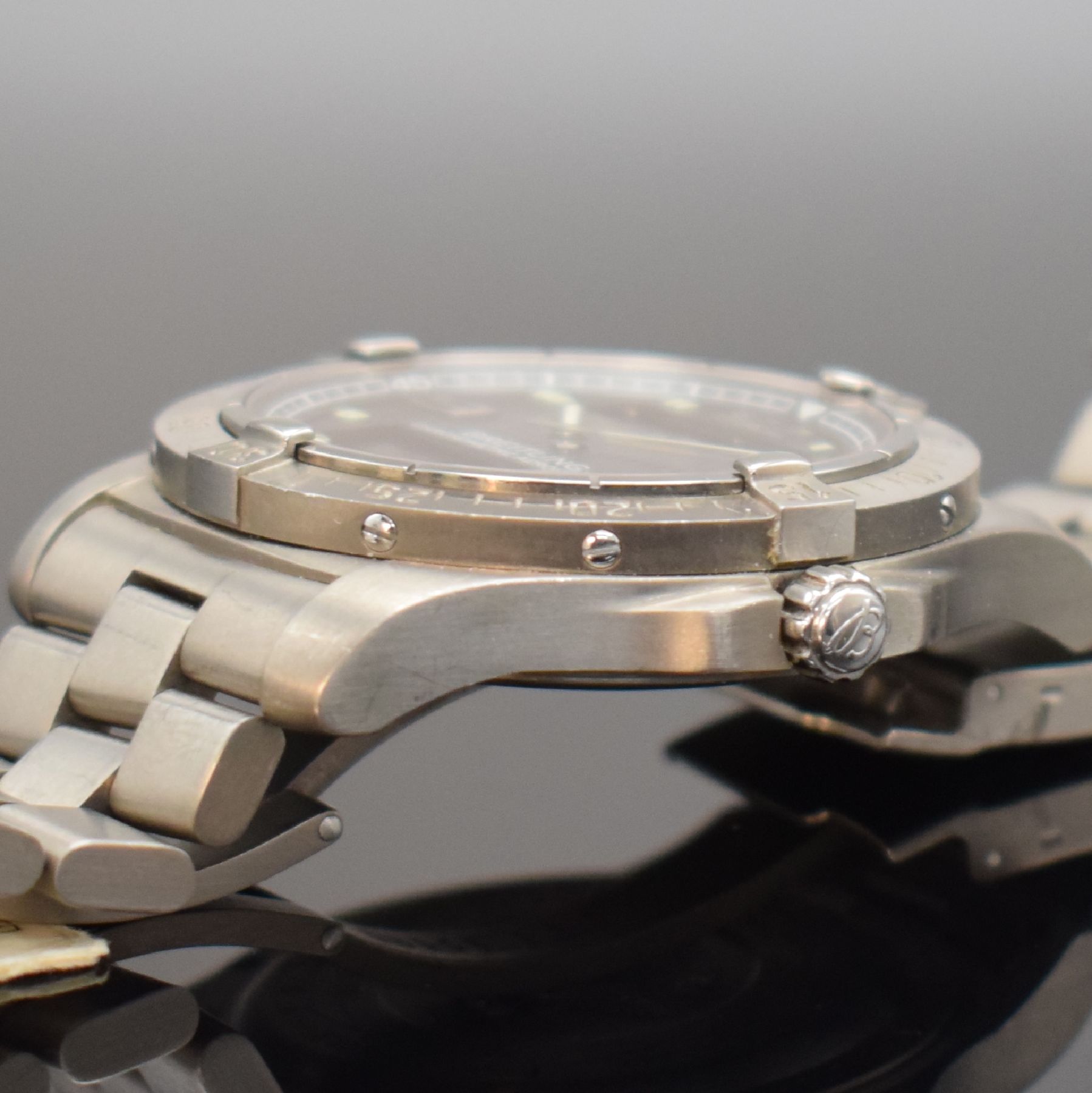 Detail f: BREITLING Multifunktionsuhr Aerospace Advantage Referenz E79362, Schweiz um 2010, quarzgest. Analog- & Digitalanzeige, Chronometer in Titan inkl. ...