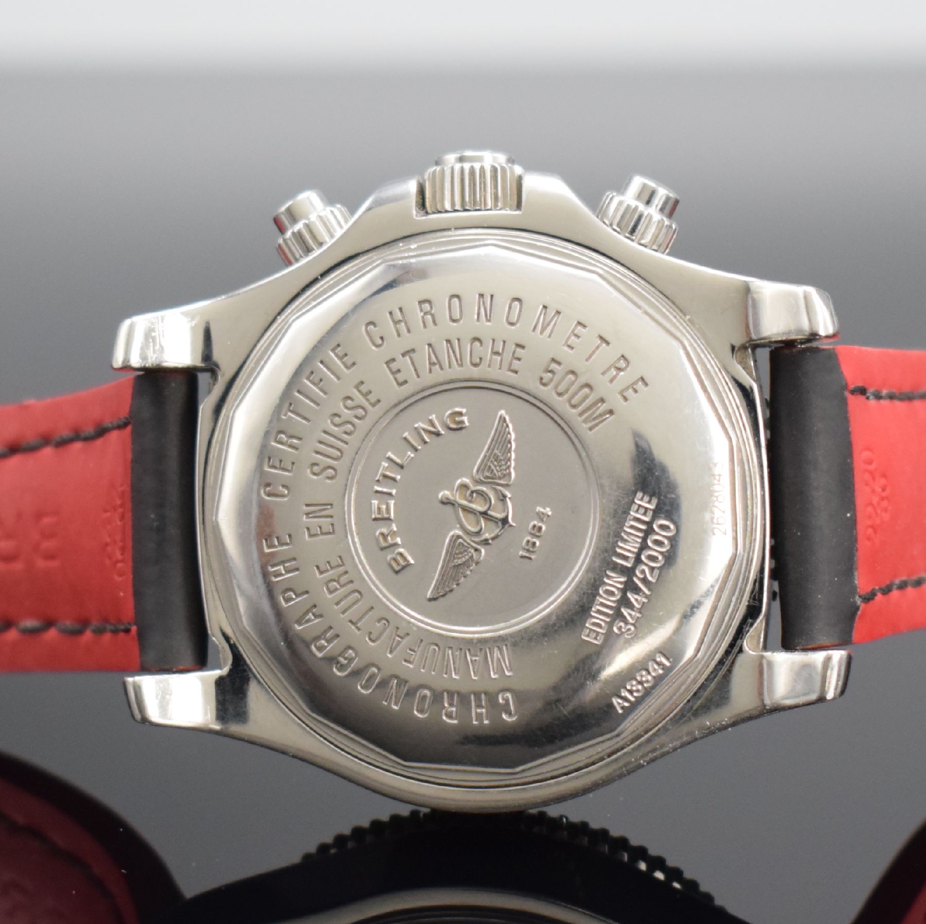 Detail d: BREITLING limitierter Armbandchronograph Superocean Referenz A13341, Automatik, Schweiz um 2018, auf 3000 Stück limitierter Chronometer in Edelstahl ...