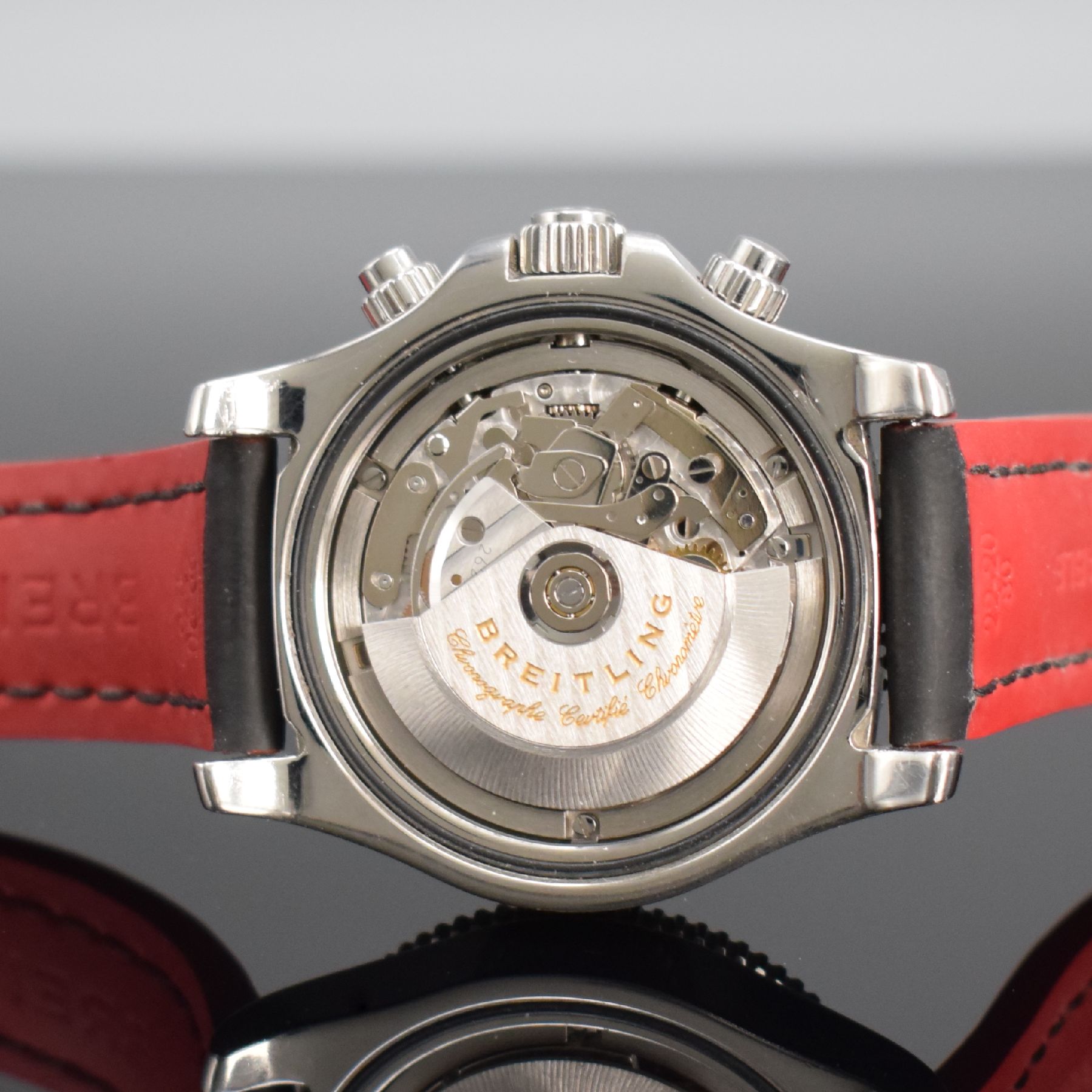 Detail e: BREITLING limitierter Armbandchronograph Superocean Referenz A13341, Automatik, Schweiz um 2018, auf 3000 Stück limitierter Chronometer in Edelstahl ...