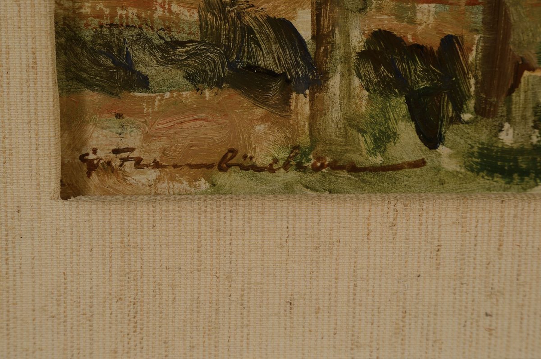 Detail a: Georg Hambüchen, 1901 - 1971, Studium an derKunstgewerbeschule Düsseldorf, arbeitete als Dekorations- u. Theatermaler, Zahlreiche Reisen an die ...