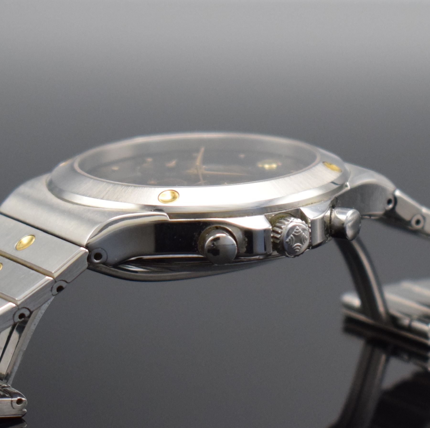 Detail c: ZENITH El Primero Pacific Armbandchronograph in Stahl, Schweiz um 1993, Automatik, Ref. 59.0010.400, Boden aufgedr., Krone verschr., orig. Stahlband ...