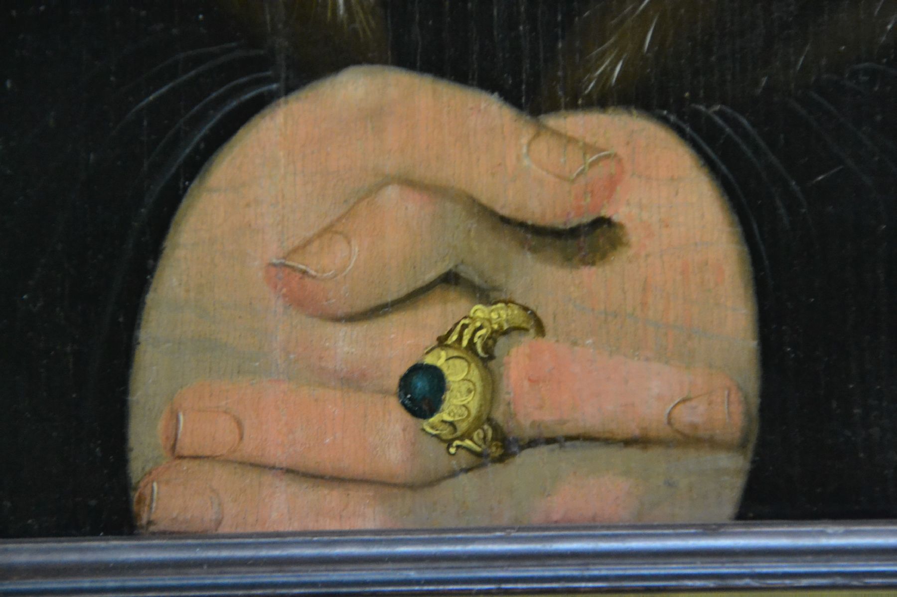 Detail c: Nachfolge Lucas Cranach d.Ä.: Bildnis Johann Friedrich der Großmütige, Kurfürst von Sachsen (1503-1554), wohl 18.Jh., nach dem Vorbild des ...