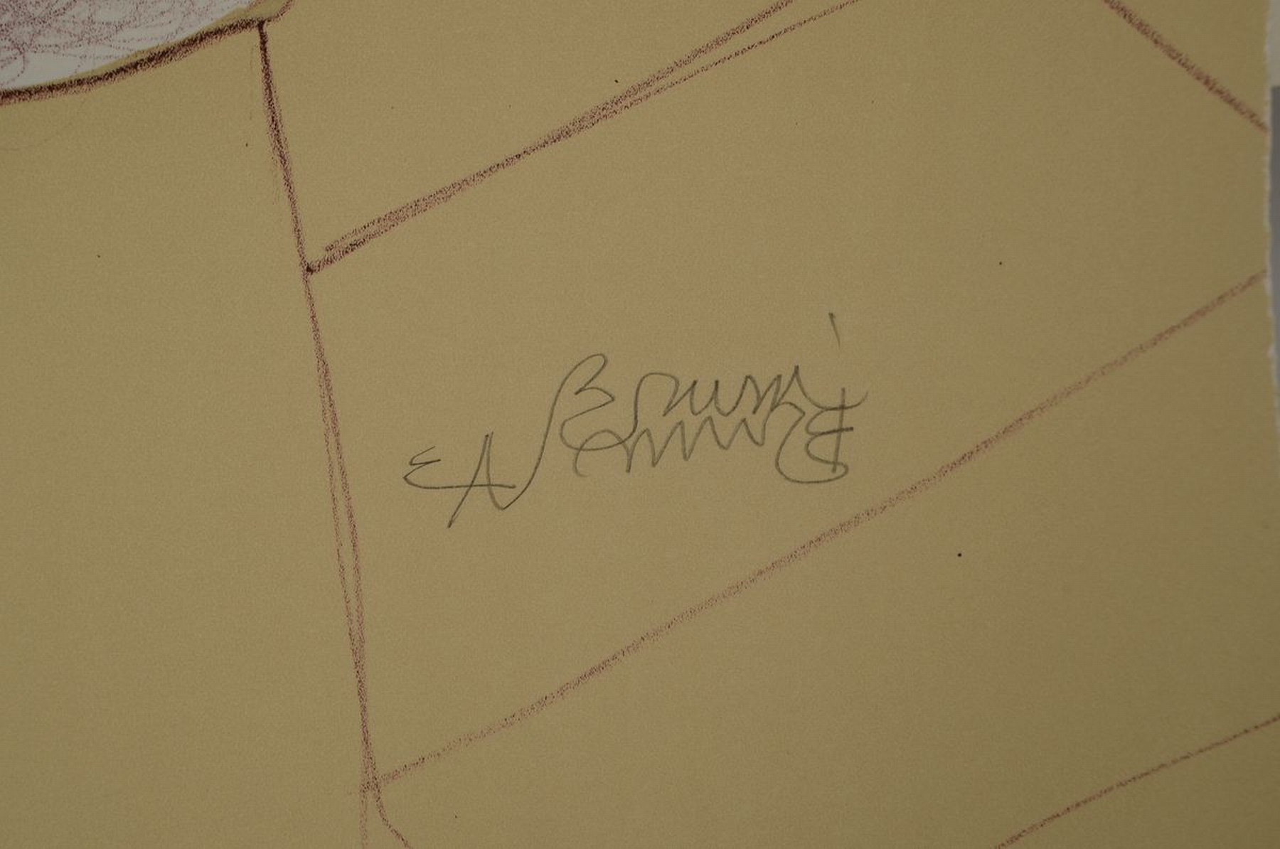 Detail g: Bruno Bruni, geb. 1935 Gradara/Italien, Umarmung, Lithographie, eines der wenigen Sonderexemplare in dieser Farbgestaltung, handsigniert und EA., ...