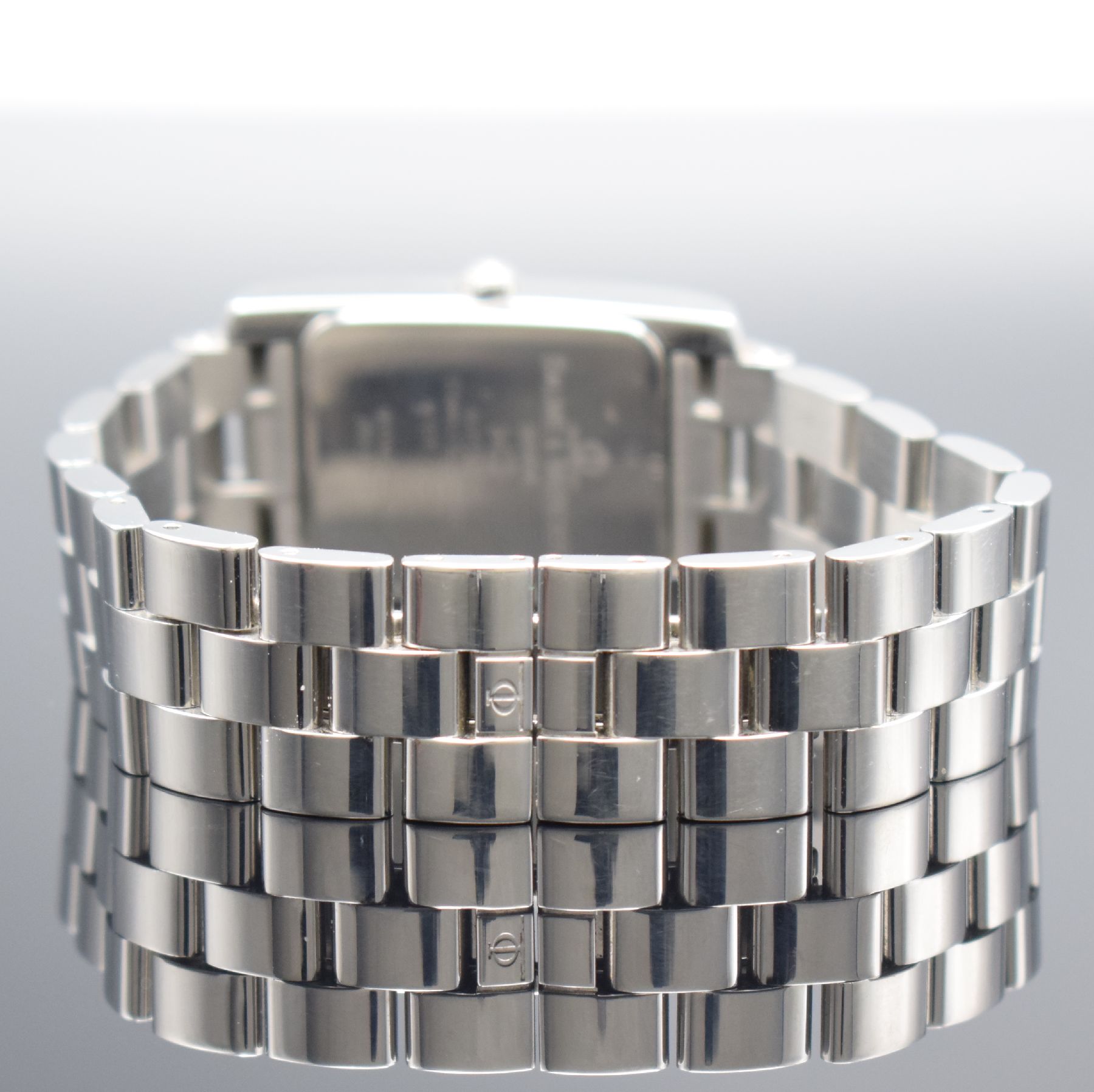 Detail d: BAUME & MERCIER Armbanduhr Hampton Referenz MV045120, Automatik, Edelstahlgeh. inkl. Gliederband m. dopp. Faltschl., weißes Zifferbl., Anz. v. Std., ...