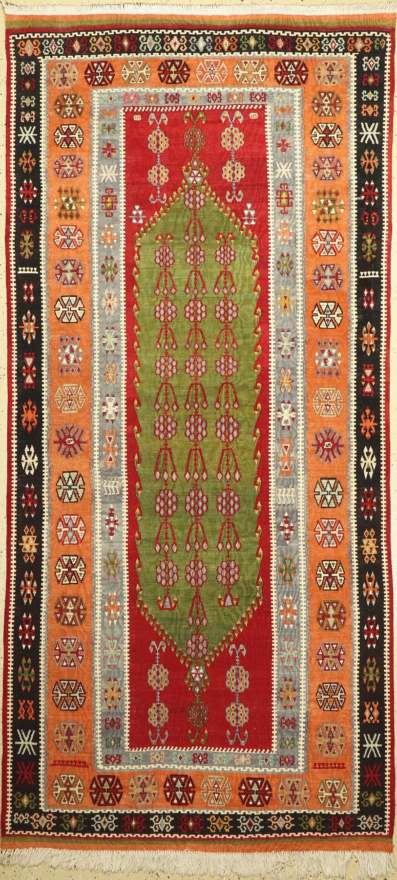 Erzurum Kelim, Türkei, um 1960, Wolle auf Baumwolle, ca. 255 x 119 cm, EHZ: 2