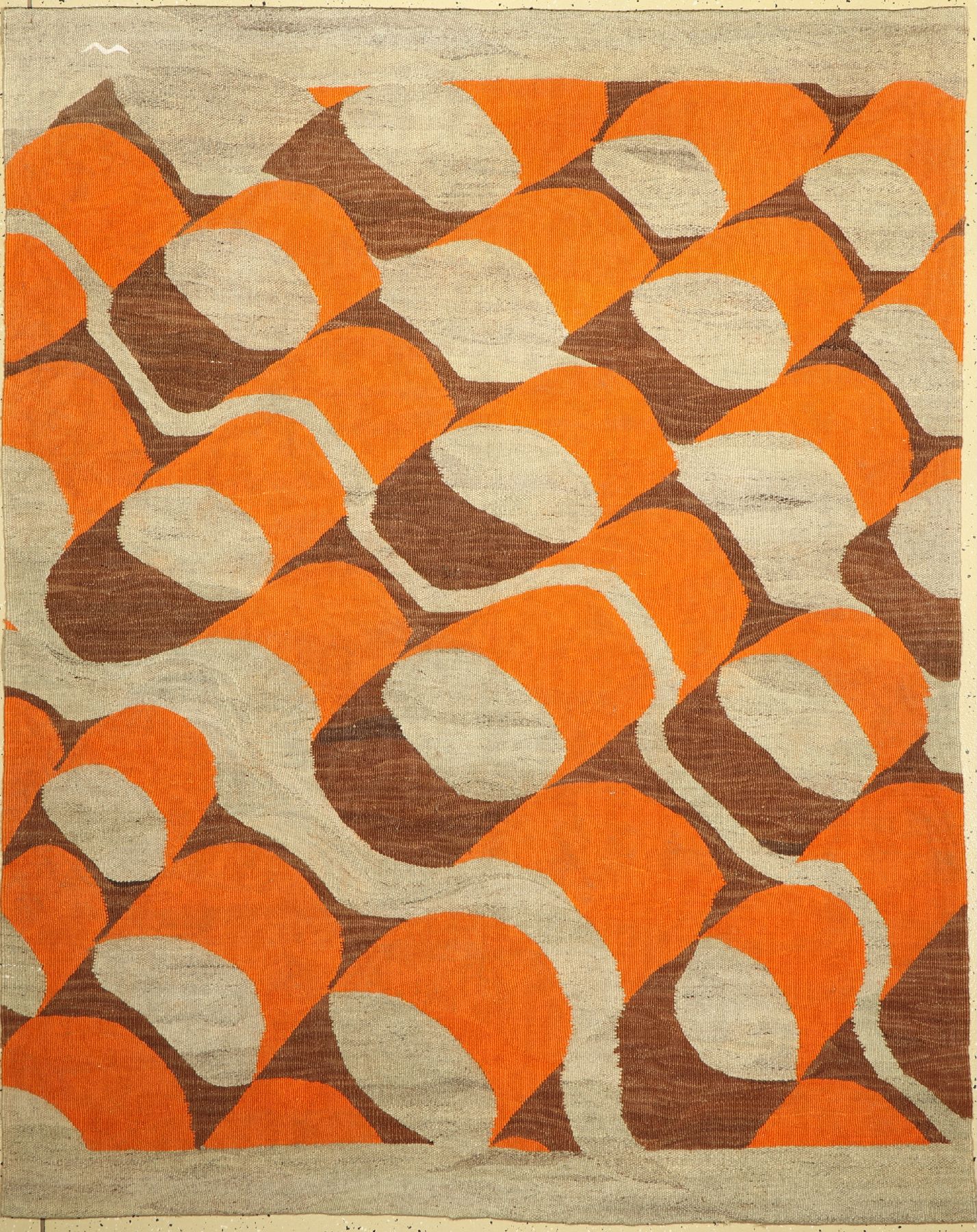 Seltener Bauhaus Kelim, Europa, um 1930, Wolle auf Wolle, ca. 206 x 166 cm, EHZ: 2