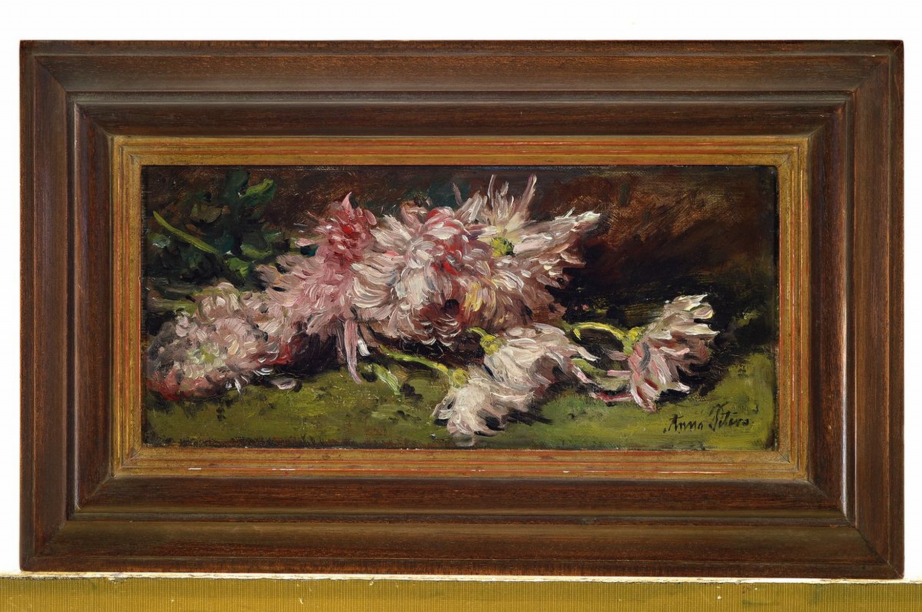 Detail k: Anna Peters, 1843 Mannheim - 1926 Stuttgart, frühe Unterrichtung in Landschaftsmalerei durch den Vater Pieter Francis Peters, Studienreisen nach ...