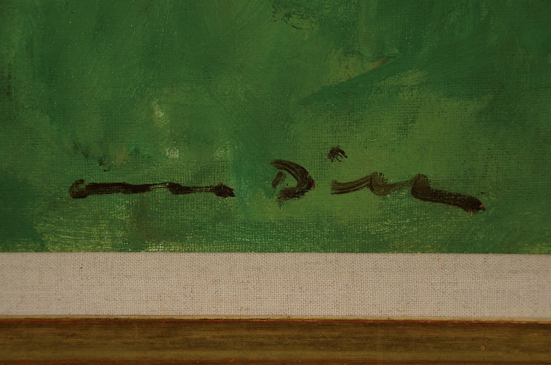 Detail a: Otto Dill, 1884 Neustadt - 1957 Bad Dürkheim , "Im Endspurt", so auf Keilrahmen bezeichnet, augenblickhafte Wiedergabe des Tempos der ...