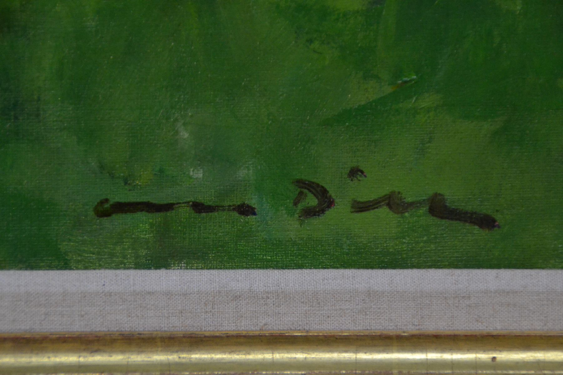 Detail c: Otto Dill, 1884 Neustadt - 1957 Bad Dürkheim , "Im Endspurt", so auf Keilrahmen bezeichnet, augenblickhafte Wiedergabe des Tempos der ...