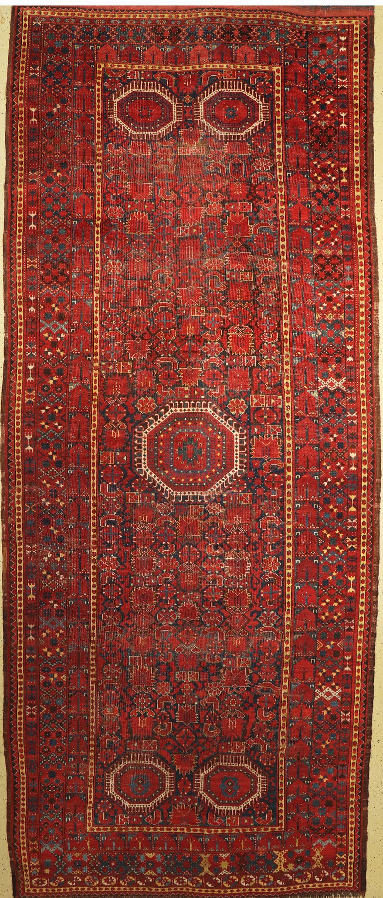 Antiker Beschir Kelley, Turkmenistan, 19. Jhd, Wolle auf Wolle, ca. 525 x 216 cm, EHZ: 4