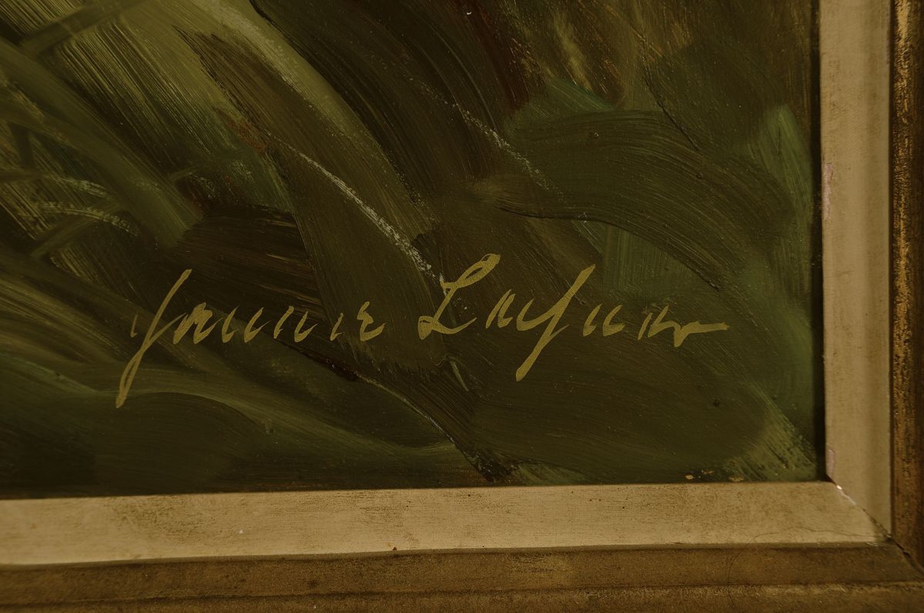Detail a: Hans Lechner, o.ä., Detailansicht einer üppigen Blumenwiese, Öl/Lwd, rechts unten signiert, R., 60 x 80 cm