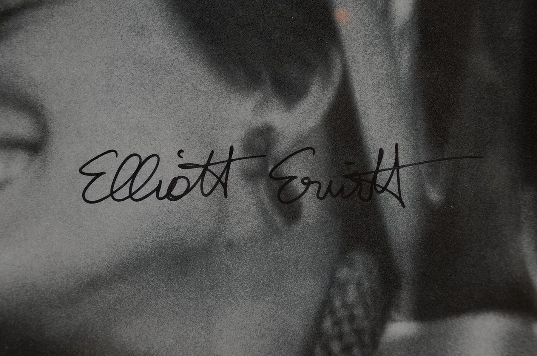 Detail c: Elliott Erwitt, geb. 1928, lebt in New York, Offset auf Karton, fairground Attraction/ "The First Of A Million Kisses", handsigniert,PP., ...