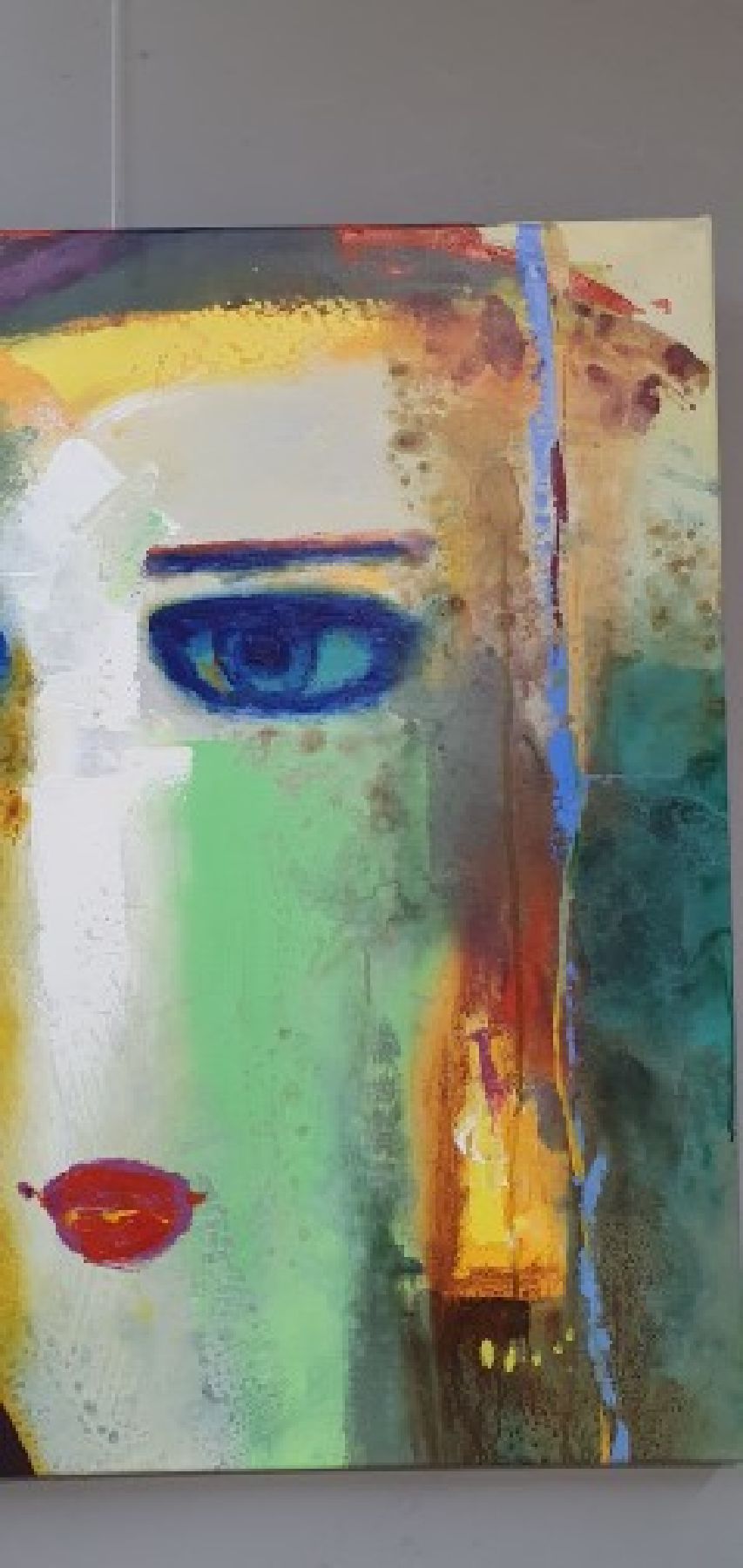 Detail d: Abbas Al Mosawi, geb. 1952, Acryl/Lwd, zwei Pendants, Frauenköpfe, Öl/Lwd, beide signiert und dat. 2021, je 73.5 x 73.5 cm