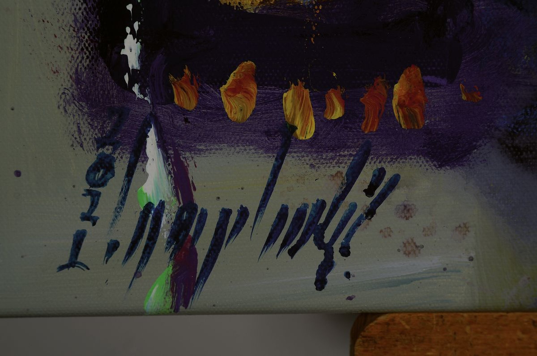 Detail e: Abbas Al Mosawi, geb. 1952, Acryl/Lwd, zwei Pendants, Frauenköpfe, Öl/Lwd, beide signiert und dat. 2021, je 73.5 x 73.5 cm