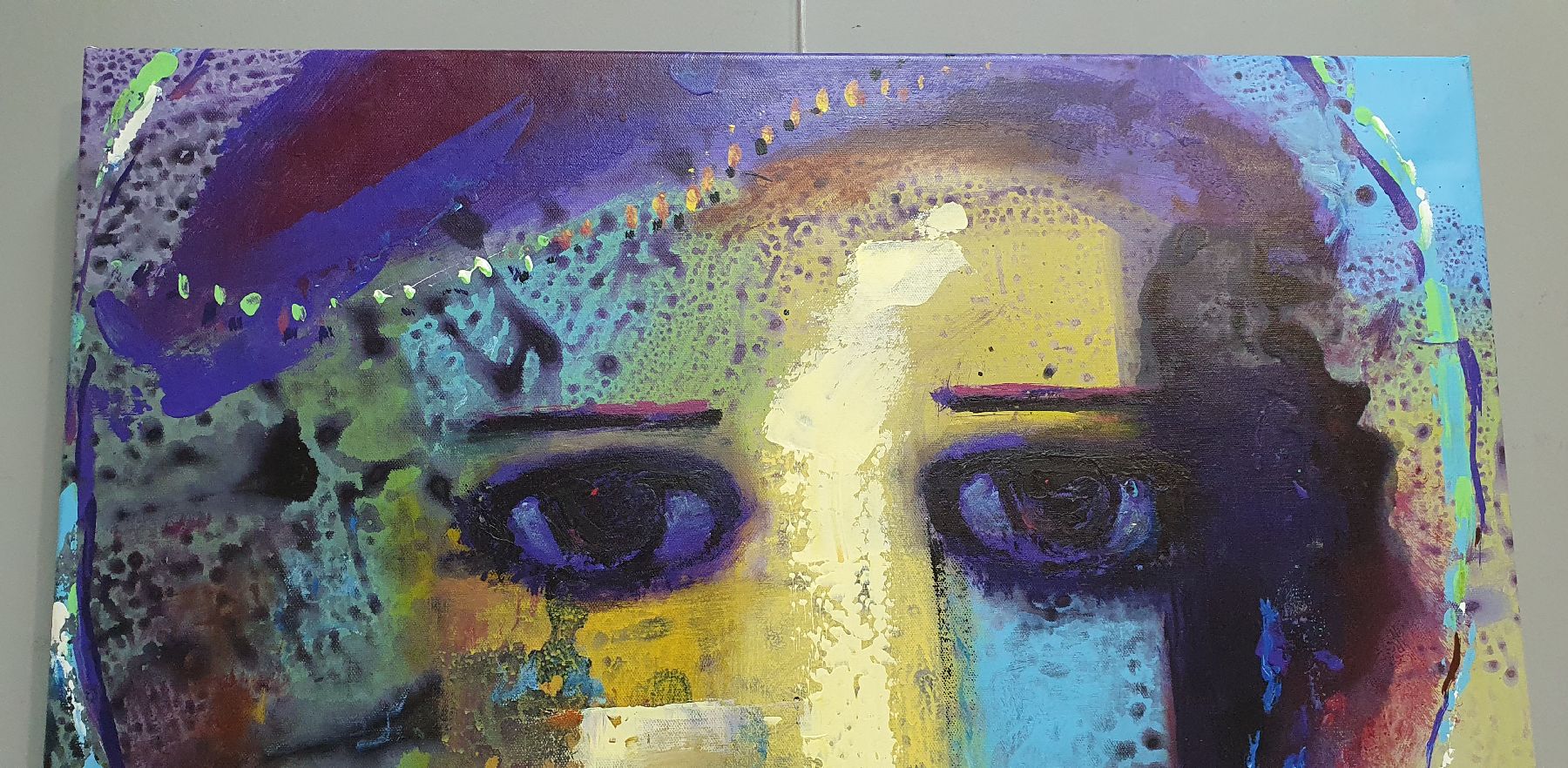 Detail n: Abbas Al Mosawi, geb. 1952, Acryl/Lwd, zwei Pendants, Frauenköpfe, Öl/Lwd, beide signiert und dat. 2021, je 73.5 x 73.5 cm
