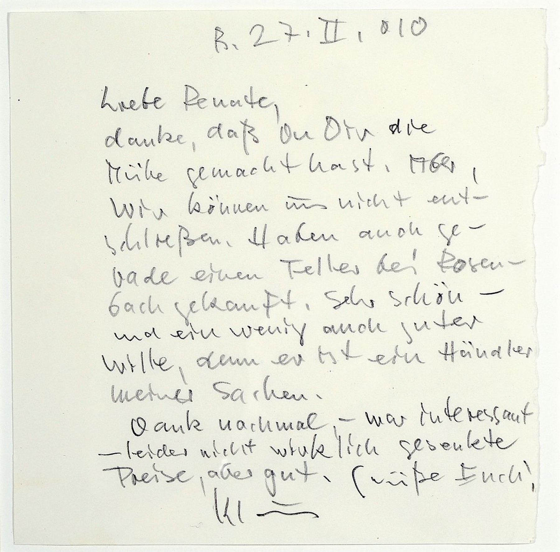 Klaus Fußmann, geb. 1938, drei Teile: a. Aquarell auf dickem Karton, Ostseelandschaft, rückseitig als Karten beschrieben und handsigniert, ca. 9.5 ...