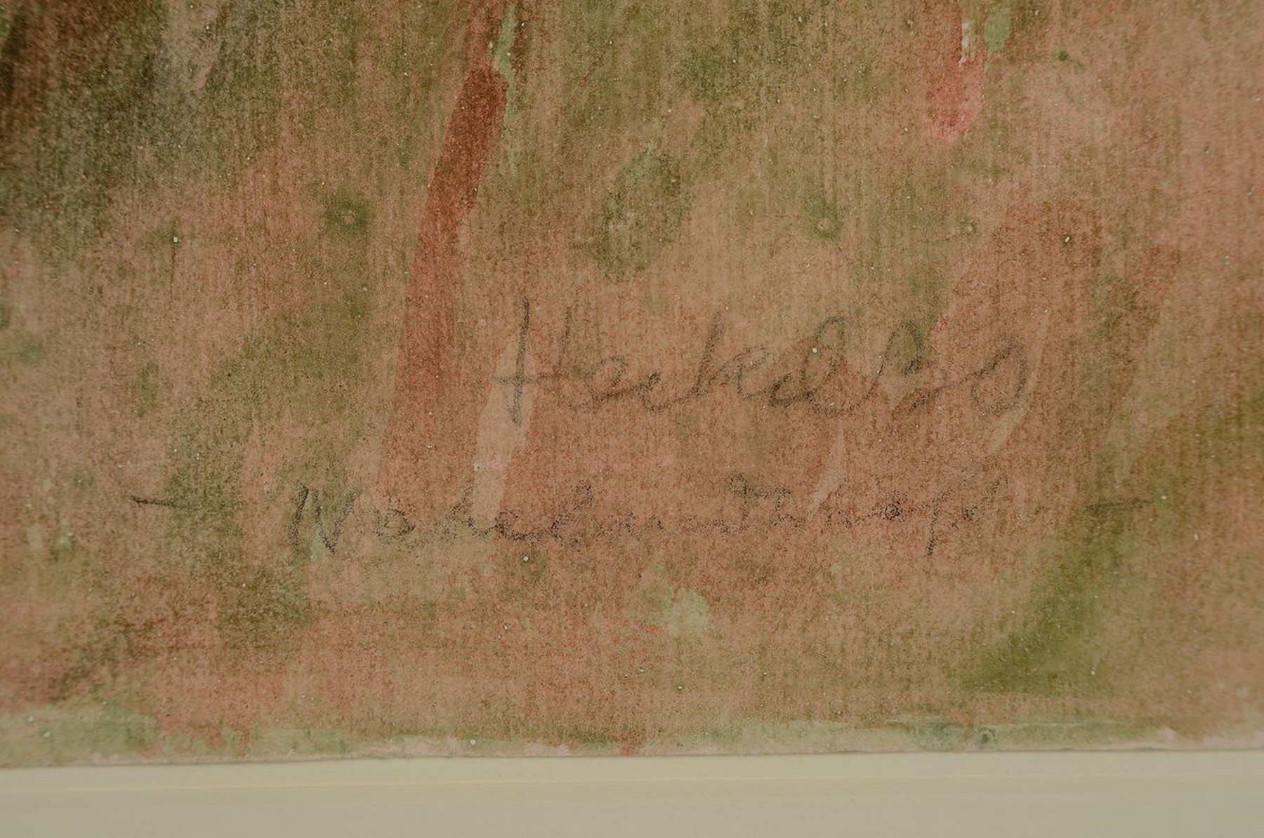 Detail c: Erich Heckel, 1883 - 1970,, Aquarell und Tuschefeder auf Velin, "Nahelandschaft", re. u. signiert und dat. Heckel 30 und betitelt, mit ...