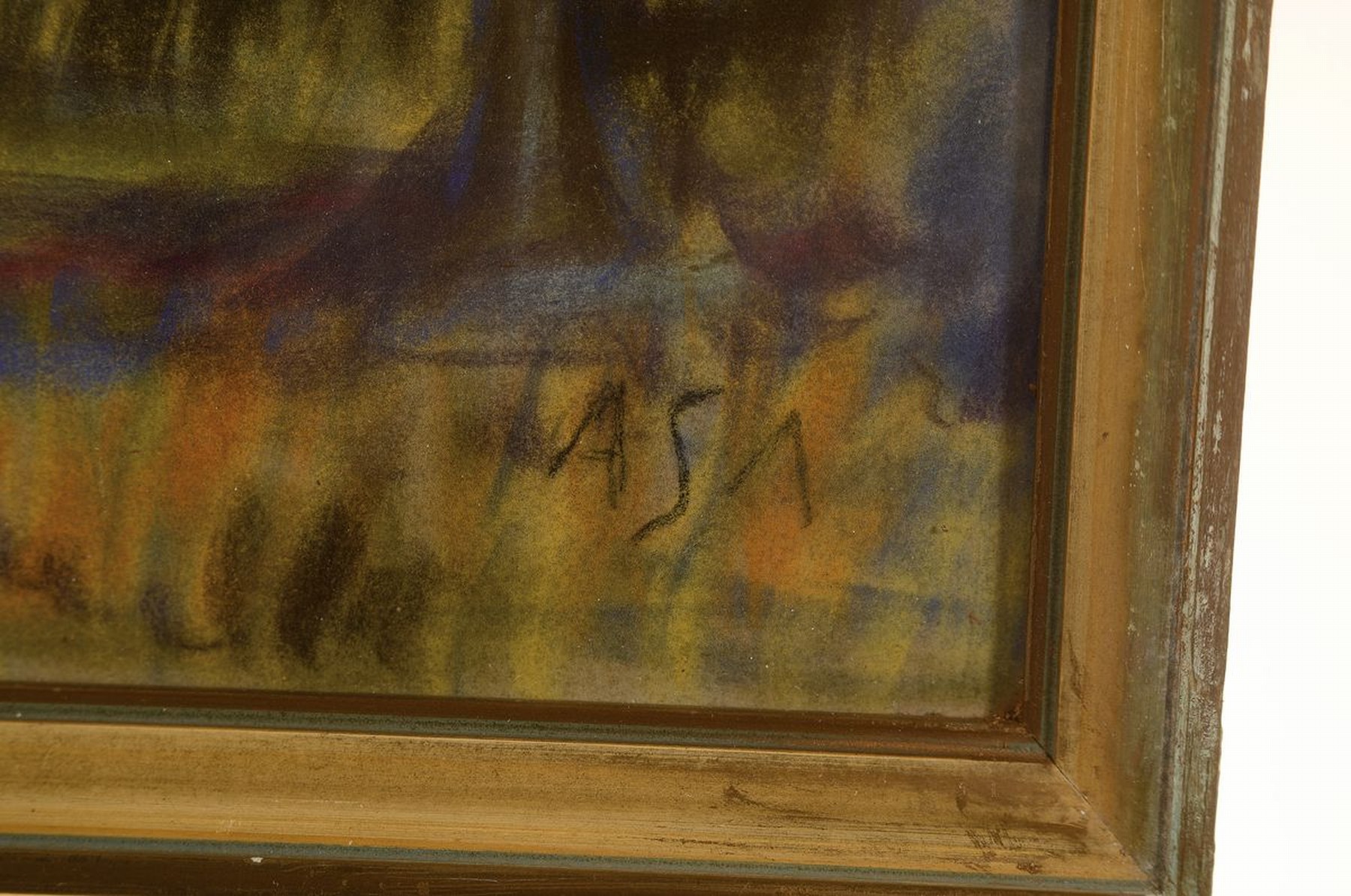 Detail a: Alberst Schiestl-Arding, 1883 Erding - 1937 Bremen, Studium an der Akademie München, ab 1918 in Worpswede ansässig, hier: Bauernkate in ...